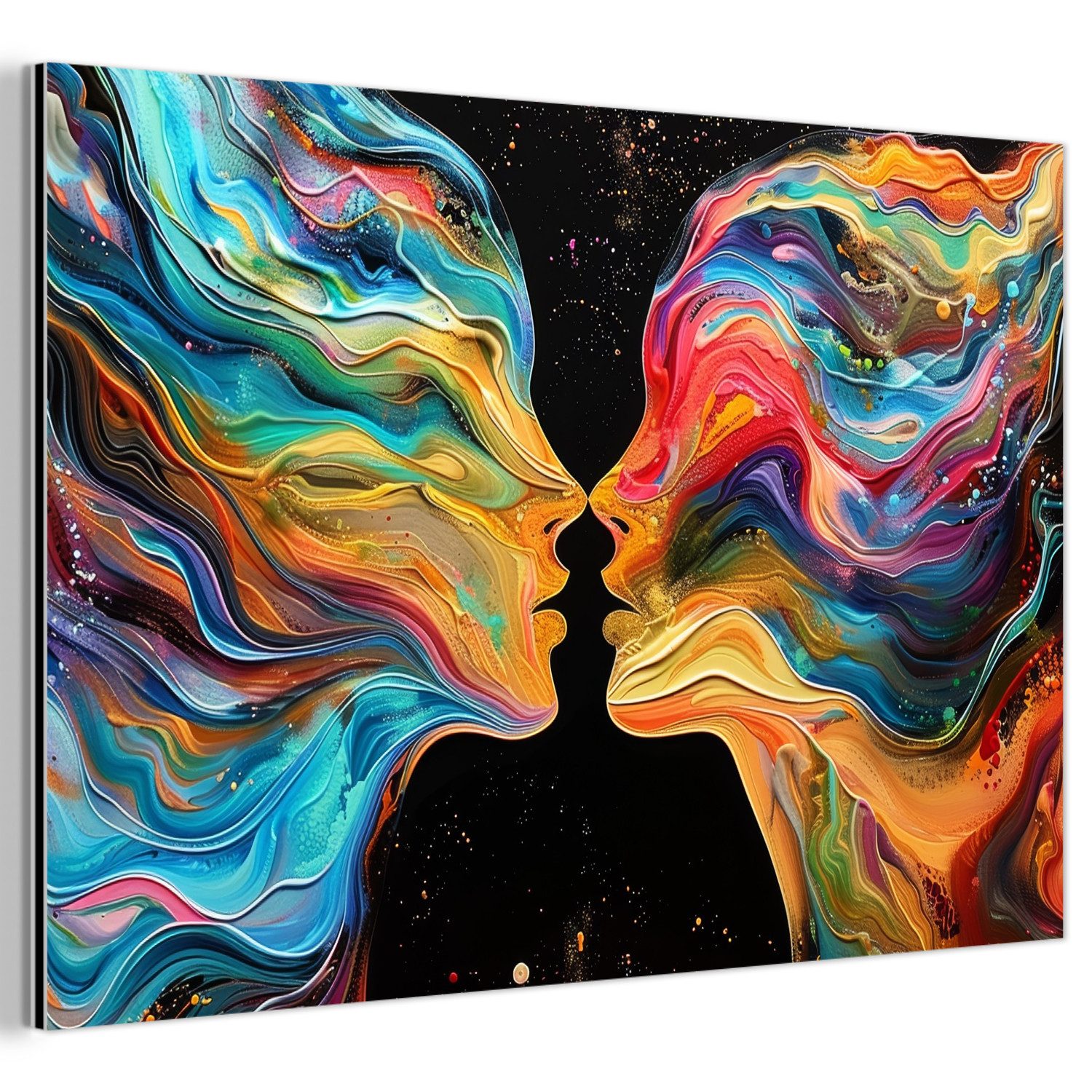 MuchoWow Metallbild Kunst - Bunt - günstig online kaufen
