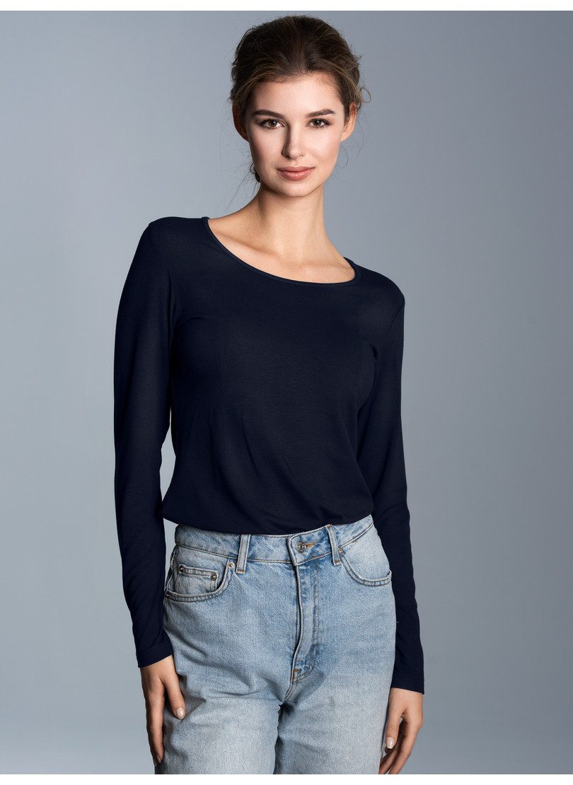 Trigema Longsleeve TRIGEMA Shirt aus Viskose günstig online kaufen