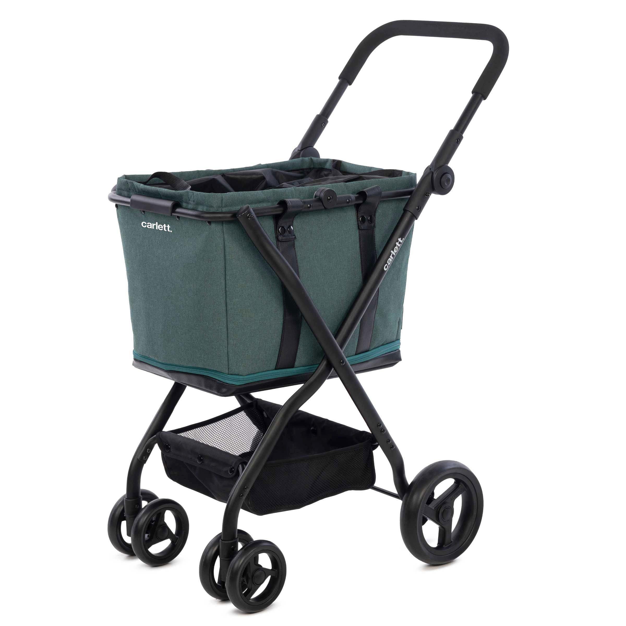Carlett Einkaufstrolley Einkaufswagen grocery trolley kaufwagen Klappbar Shopping Trolley, eine Große Kapazität von 56-75L, 32 kg, Für Einkaufen