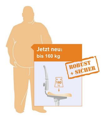bimos Drehstuhl, Sintec Schwerlast-Stuhl 160 Stoff schwarz 9816-GE01