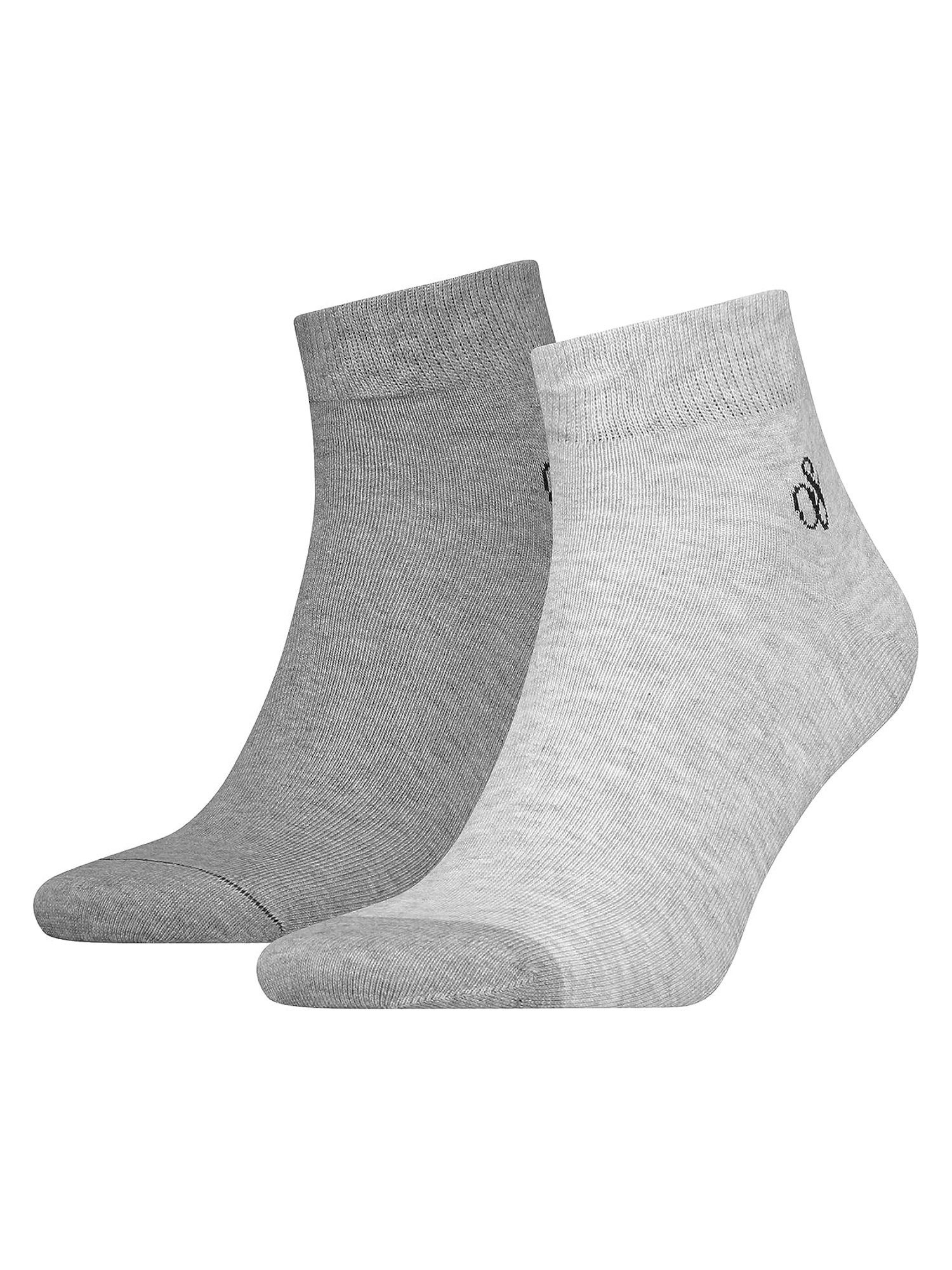 grau Doppelpack & Toe (2-Paar) Dip Quarter Socken Socken Socks Soda Scotch