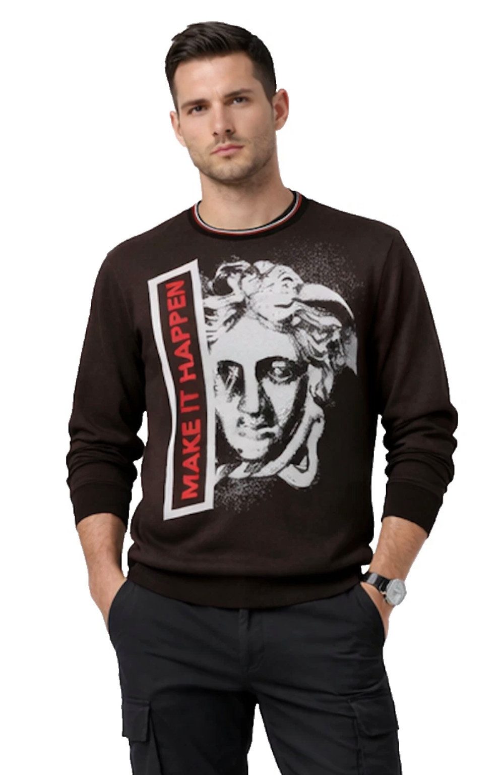 Versace Strickpullover Main Line Medusa Pullover Medusa-Motiv aus der Versace Hauptkollektion