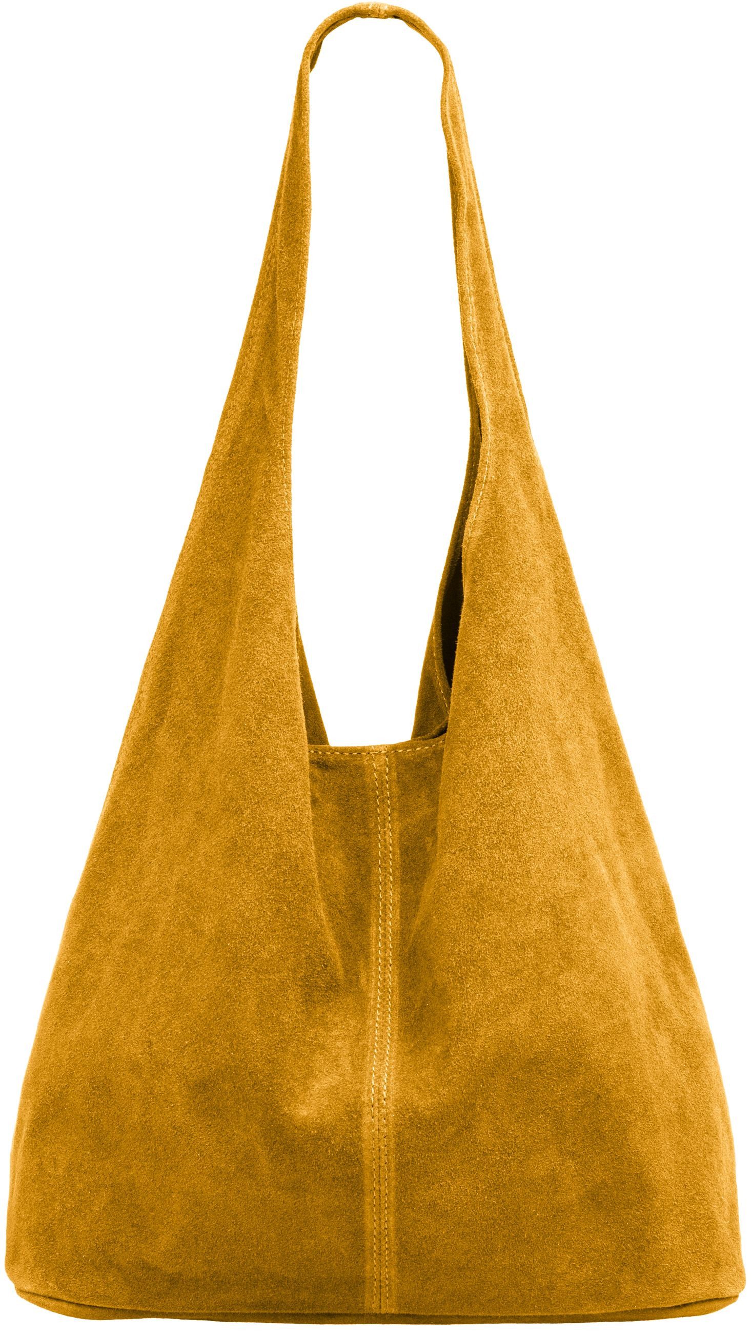 Caspar Schultertasche große Damen Wildleder Tasche günstig online kaufen