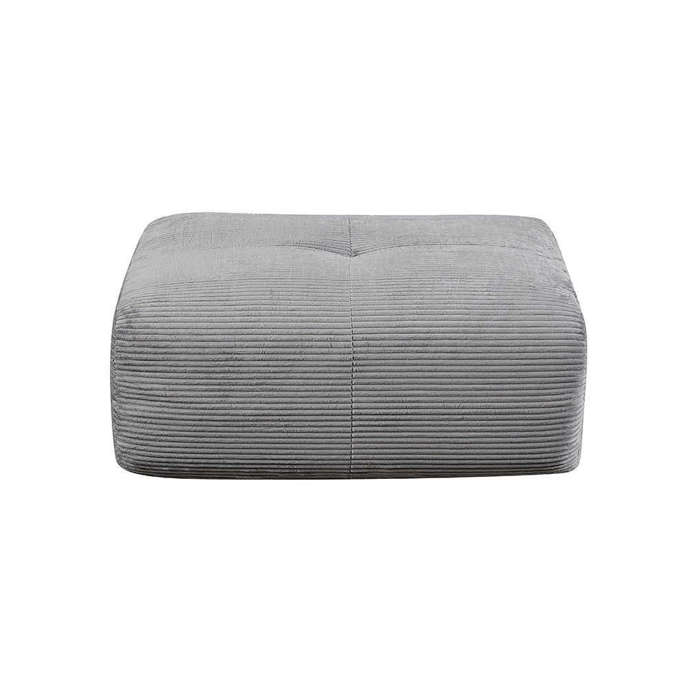 Vankel Sofa Sofas Wohnzimmer Hocker aus Cord weich gepolstert modern, Bequemer Fußhocker mit Schaumstofffüllung ohne Montage