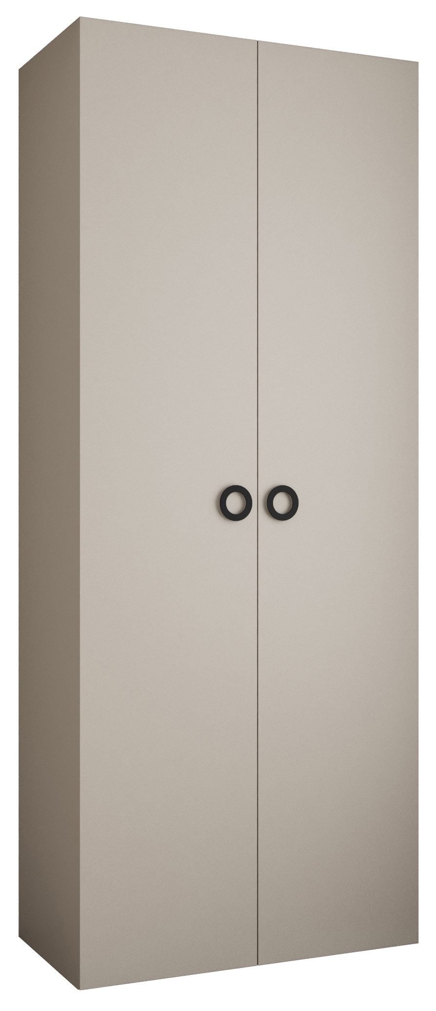 ABIKS MÖBEL Drehtürenschrank COMO 1 Schlafzimmerschrank mit Kleiderstange und Regalen