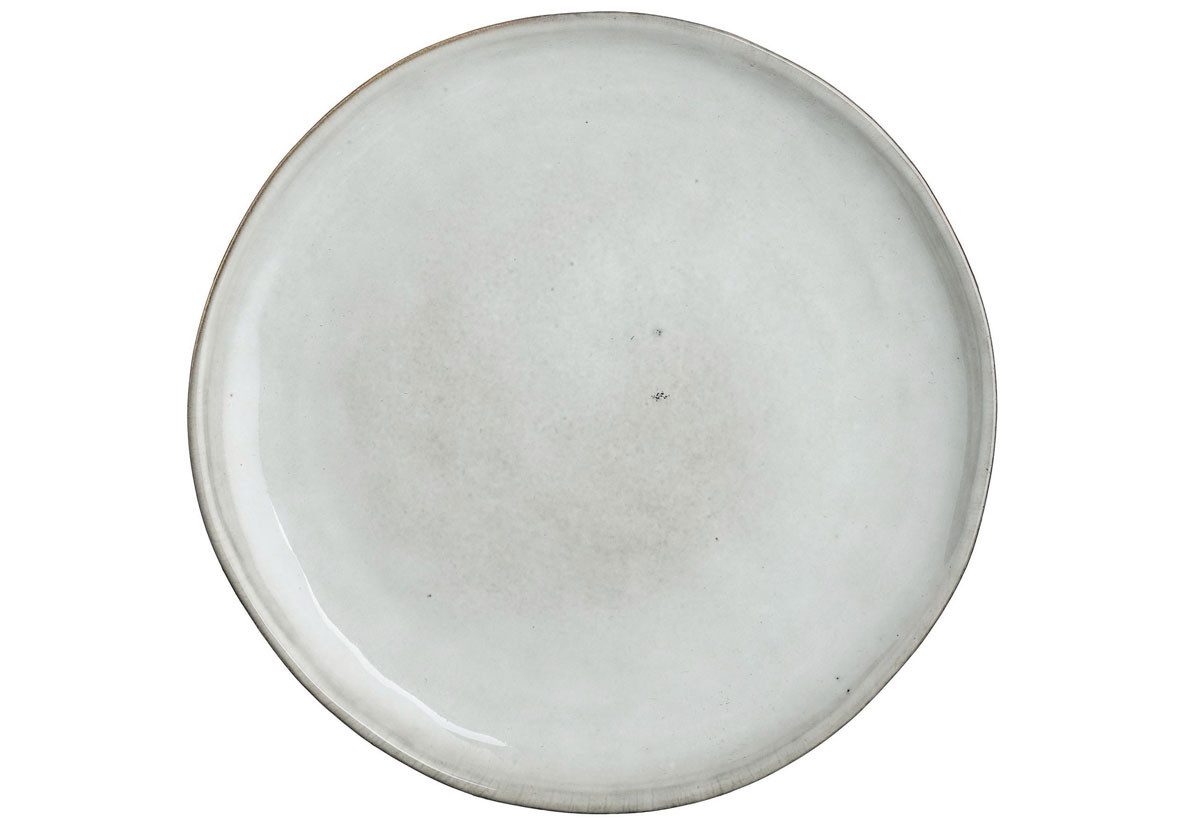 Mica Decorations Frühstücksteller Mica Frühstücksteller Tabo grau, Ø 20,5 cm x 2 cm