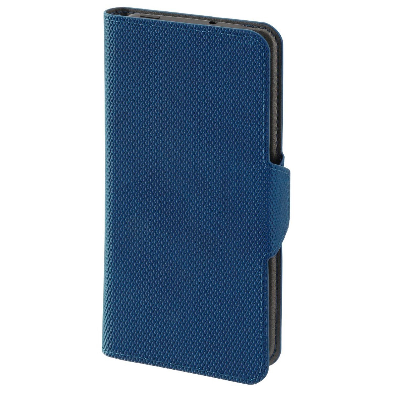 Hama Handyhülle Universal Booklet bis 5,8" Klapp-Tasche Blau, Schutz-Hülle Case Bag Book-Cover Etui Kartenfach Magnet-Verschluss