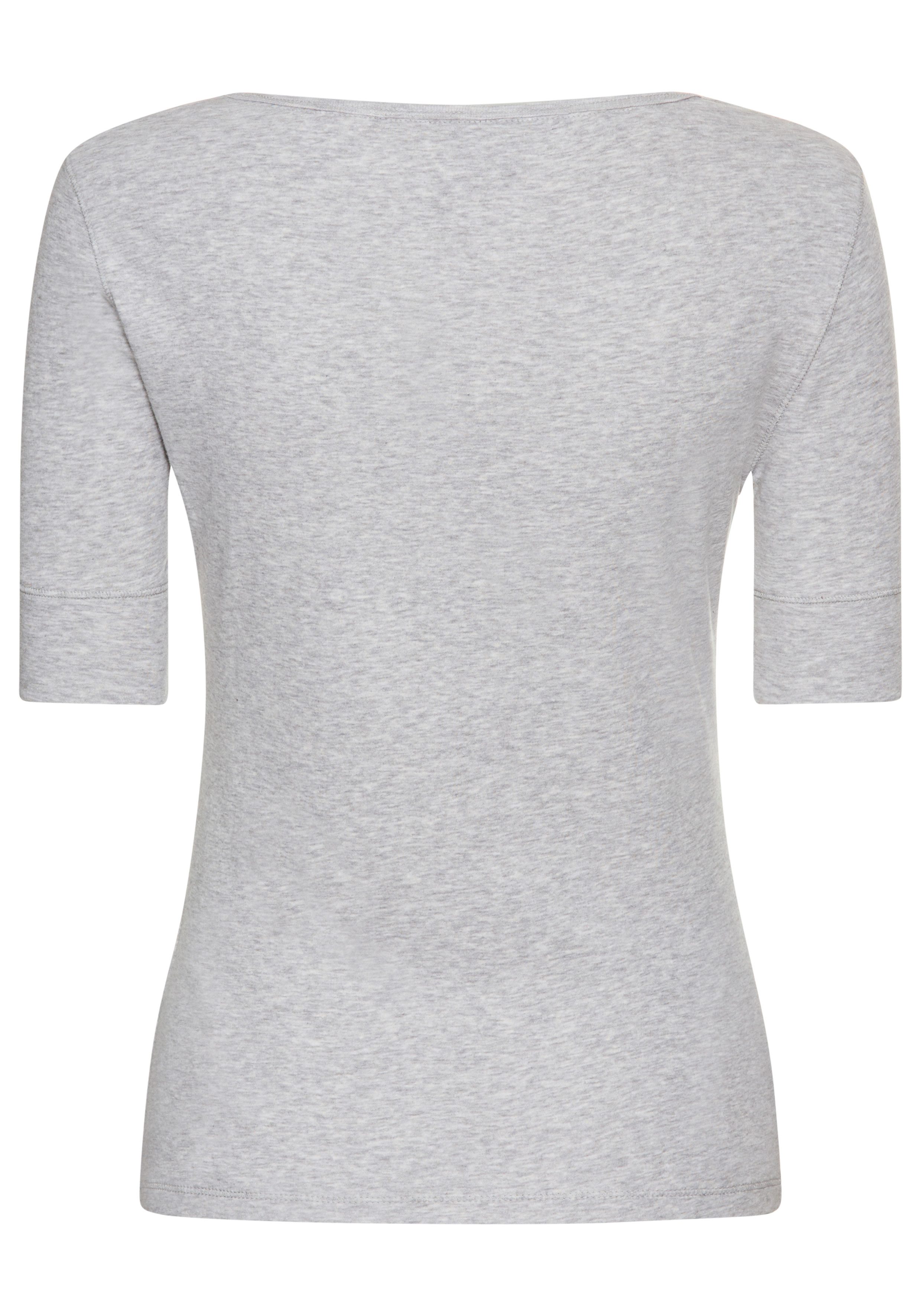 BOSS ORANGE Henleyshirt Espen Premium Damenmode mit Knopfleiste am V-Aussch günstig online kaufen