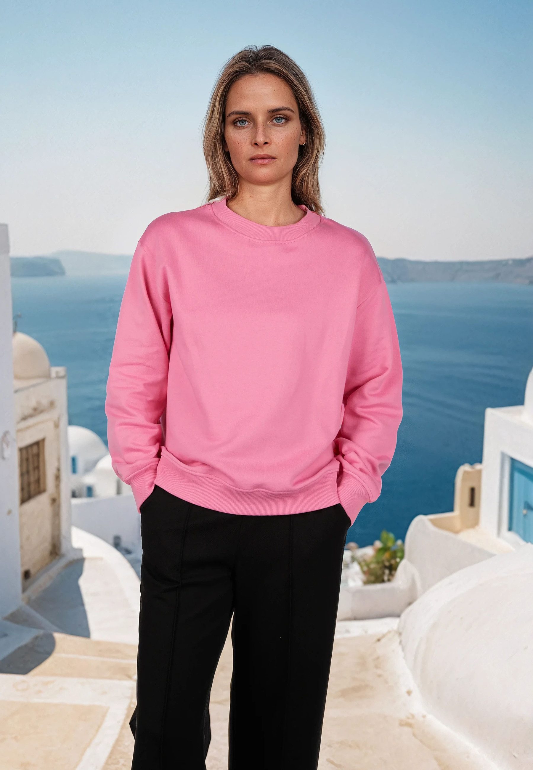salzhaut Longpullover TAGEL Damen Relaxed-Fit salzhaut – nordisch frisch, lässig und frech für jeden Tag!