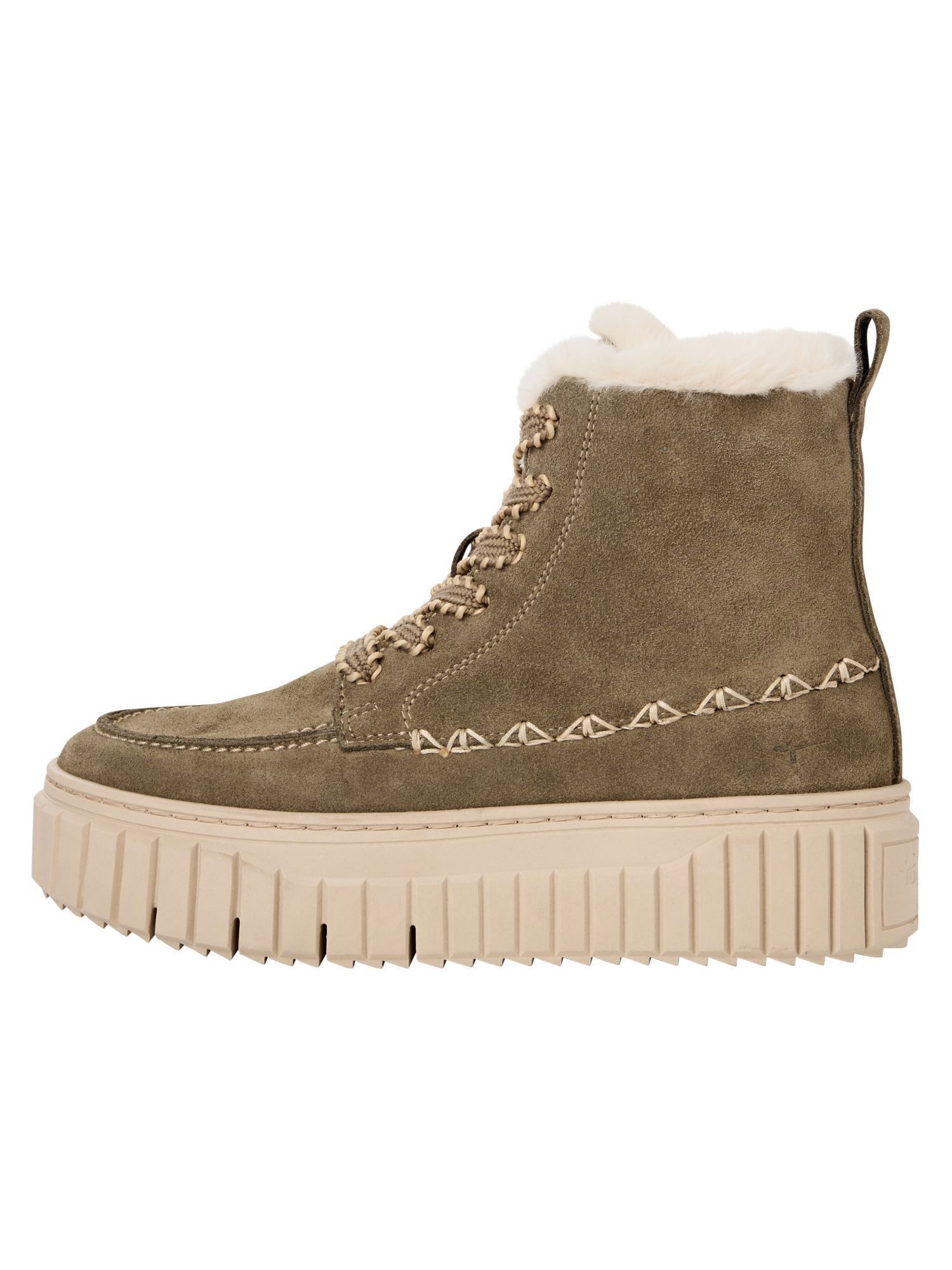 Tamaris Removable Sock aus Leder kein Absatz 1-26260-45 Winterstiefelette Removable Sock