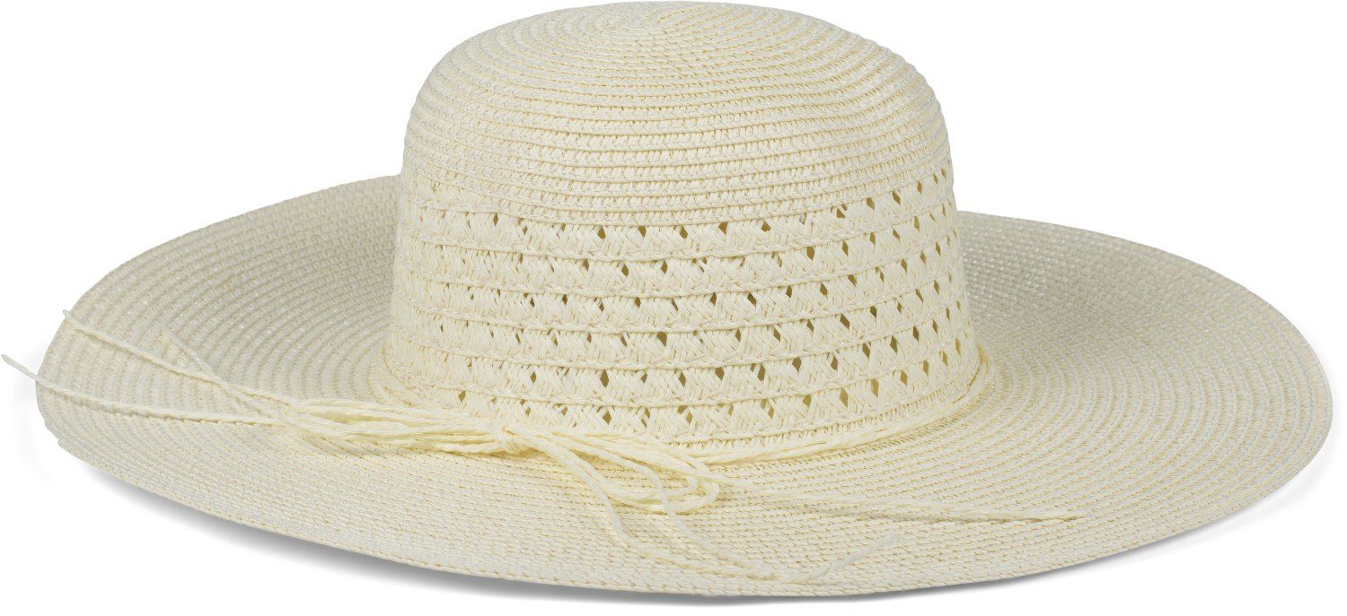 styleBREAKER Sonnenhut Großer Sonnenhut mit Hutband und Schleife Strohhut ( günstig online kaufen