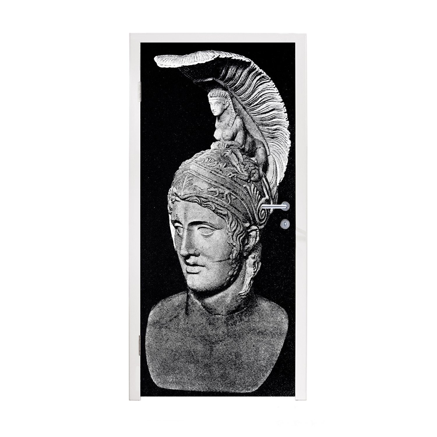 MuchoWow Türtapete Eine Illustration von Ares aus dem neunzehnten Jahrhundert, Matt, bedruckt, (1 St), Fototapete für Tür, Türaufkleber, 75x205 cm