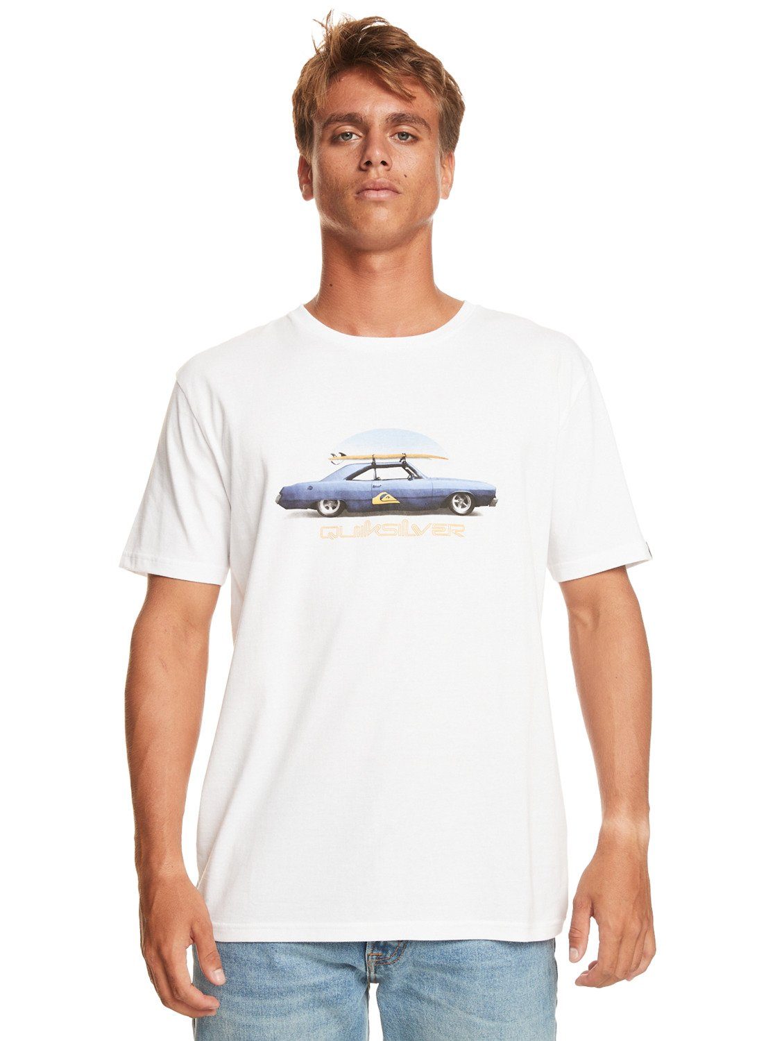 Quiksilver T-Shirt Qs Steel White