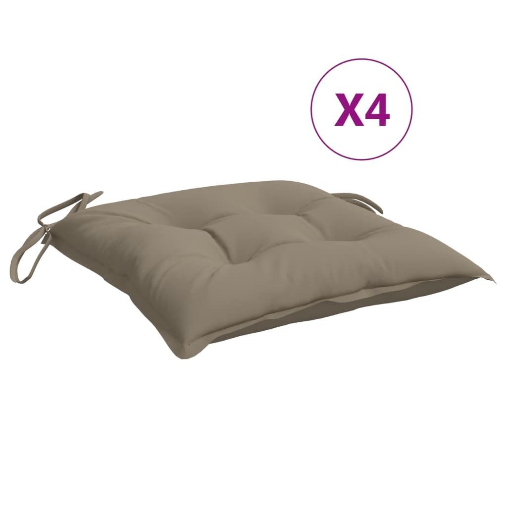 vidaXL Sitzauflage Palettenkissen 4 Stk. Taupe günstig online kaufen