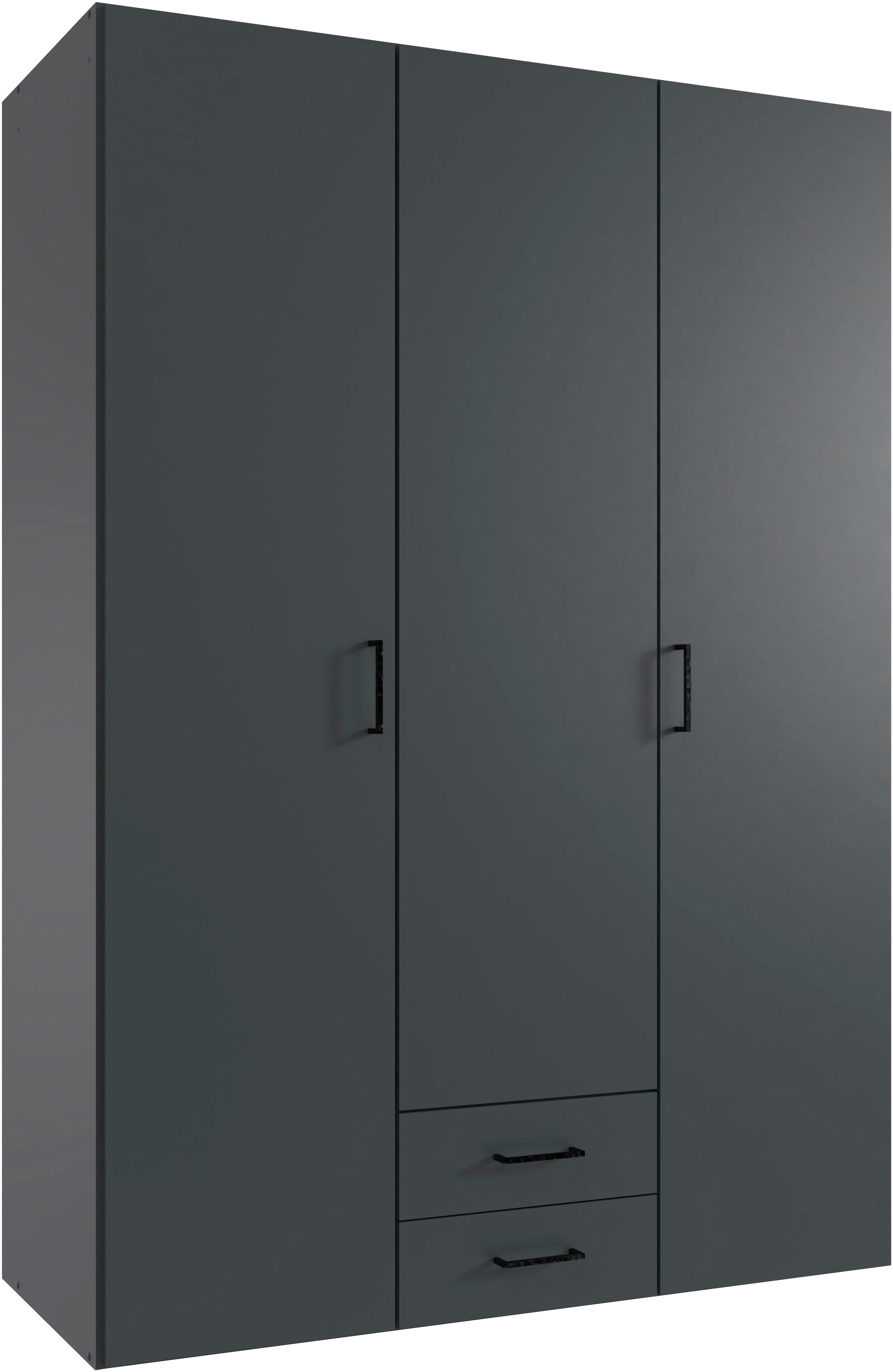 Wimex Drehtürenschrank "Mugano" mit langen oder kurzen Griffen aus Metall, günstig online kaufen