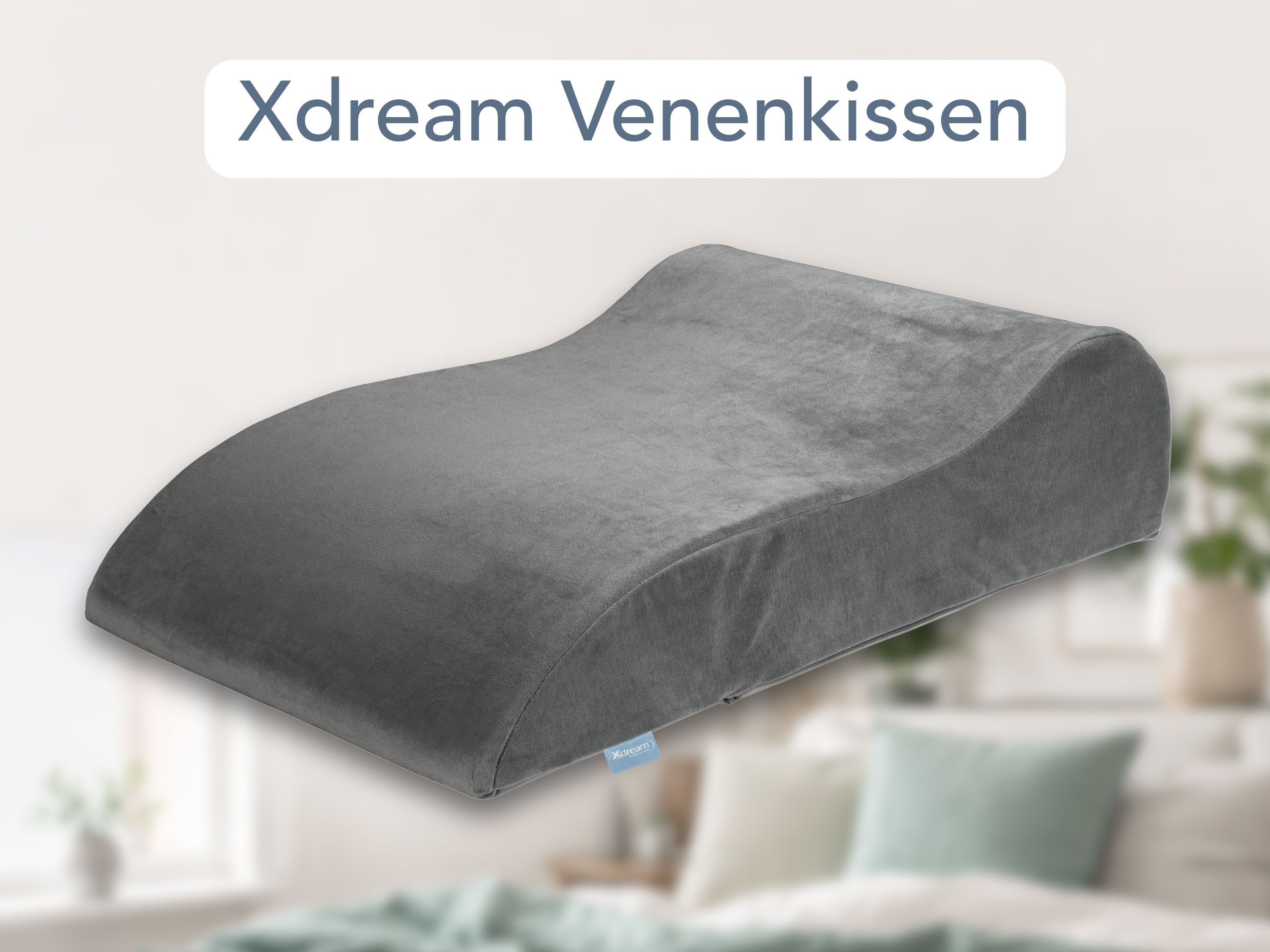 XDREAM Venenkissen zur Hochlagerung der Beine, ergonomisch geformt, 1-tlg., Funktionskissen, Lagerungskissen, Beinkissen, stützend und entlastend