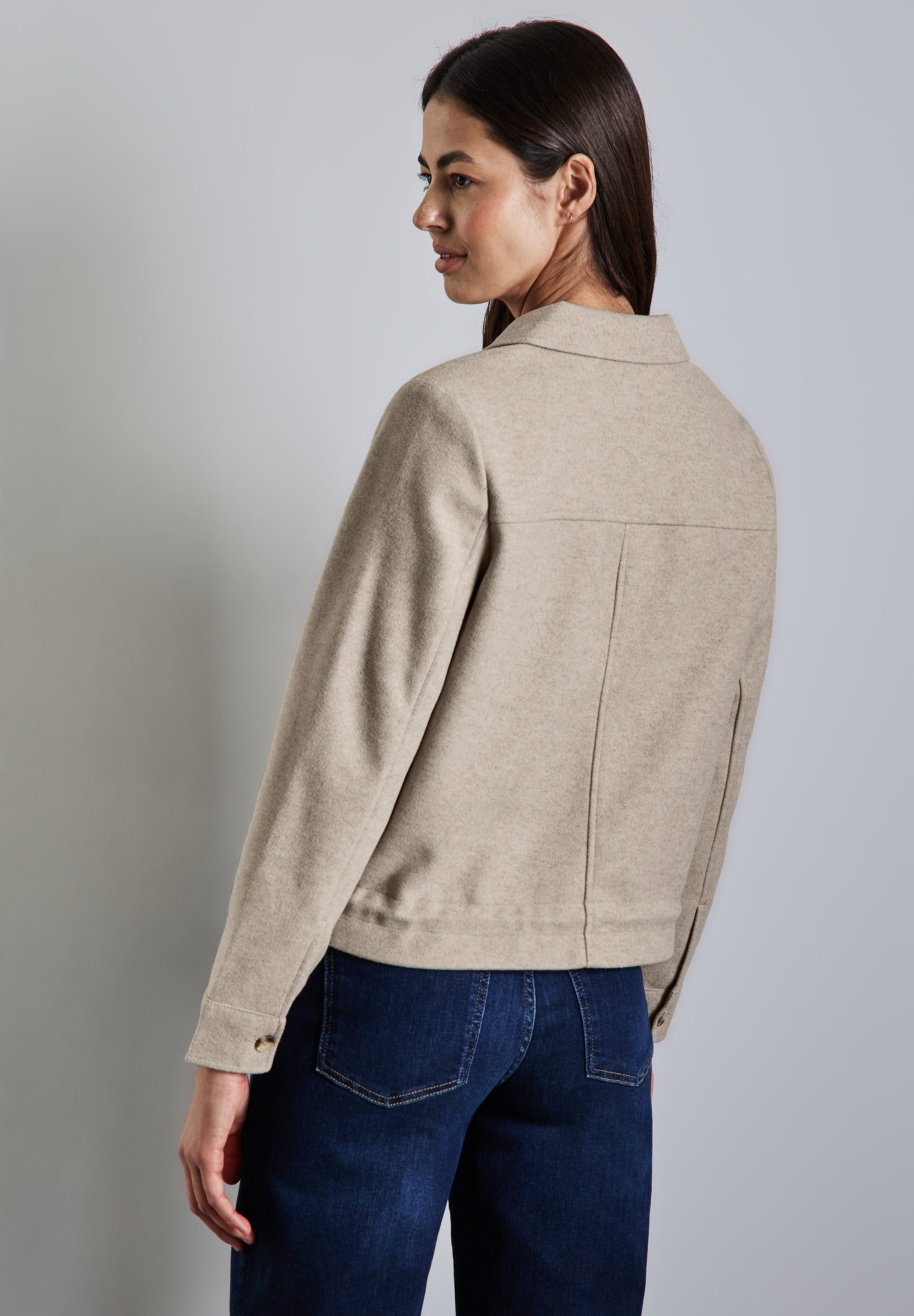 STREET ONE Hemdjacke in Wolloptik günstig online kaufen