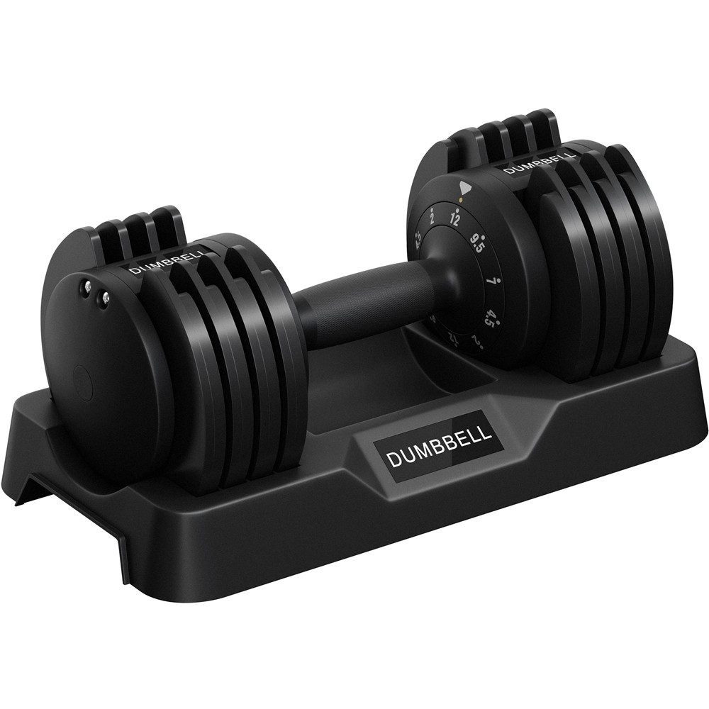 Yaheetech Kurzhantel 5-in-1 Verstellbare Hantel, Mit 5 Gewichtsstufen von 5 bis 25 kg, 1-Sekunde-Schnelleinstellung
