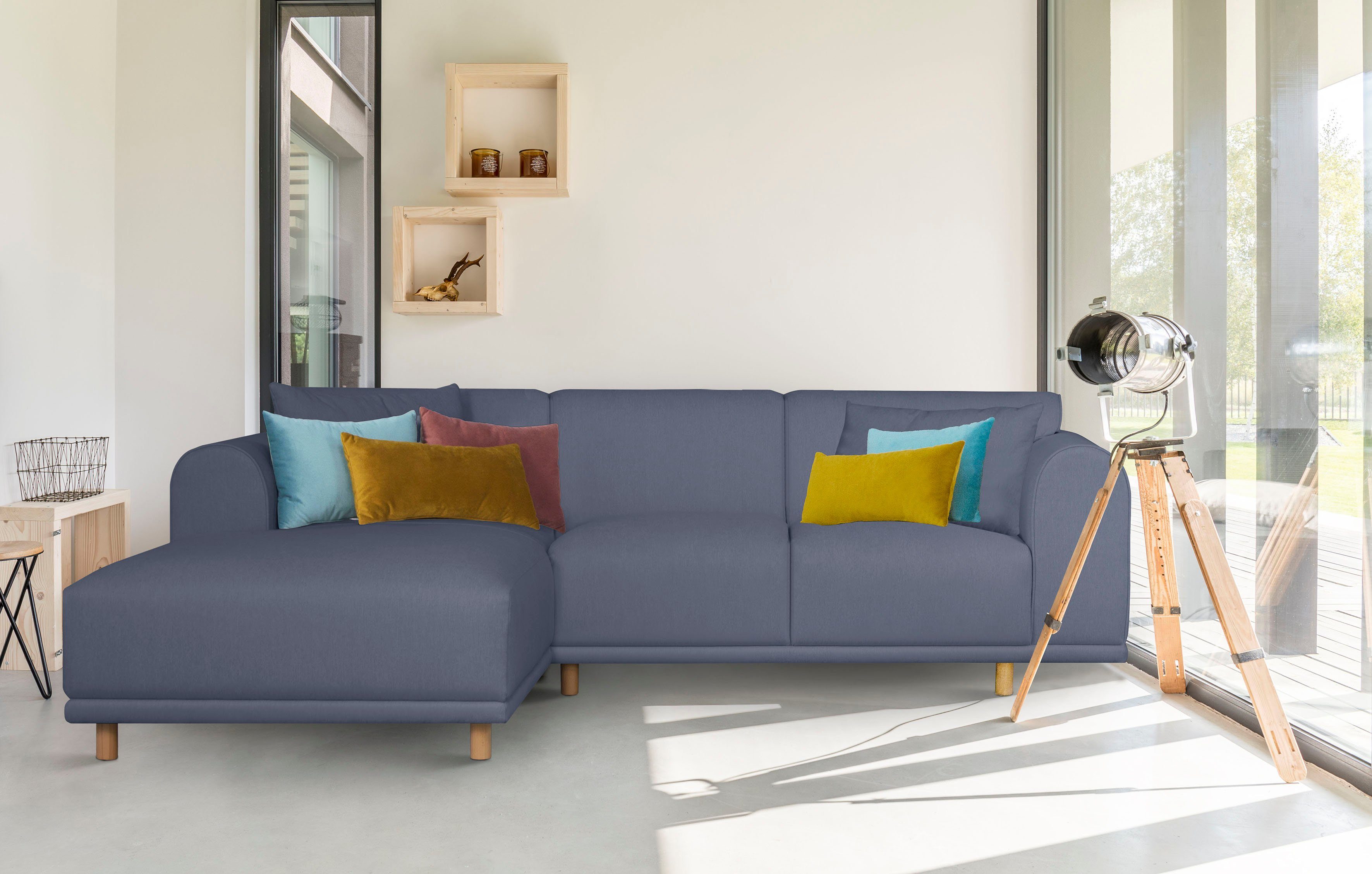 andas Ecksofa Maroon L-Form, in skandinavischem günstig online kaufen