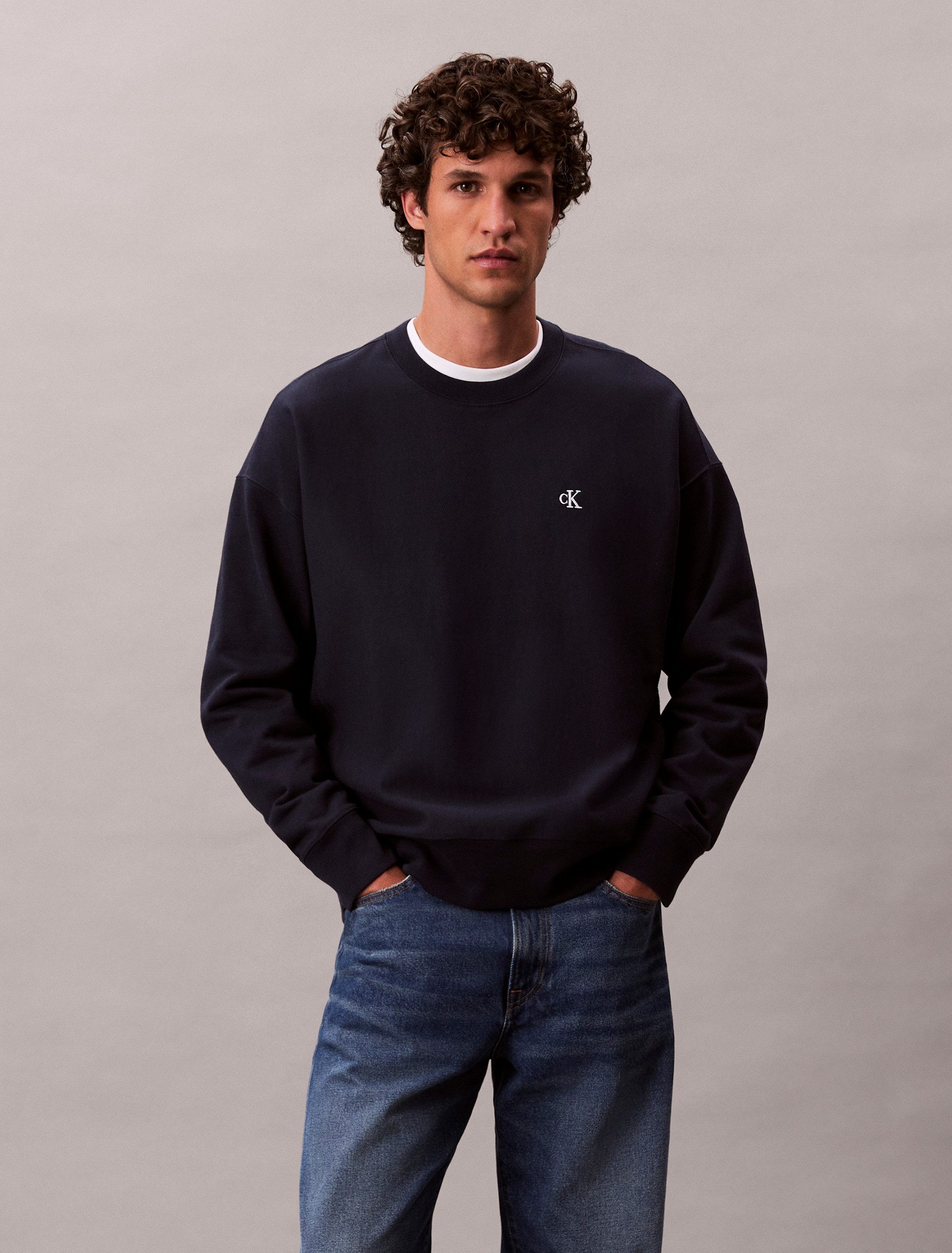 Calvin Klein Jeans Sweatshirt regular fit, Rundhalsausschnitt günstig online kaufen