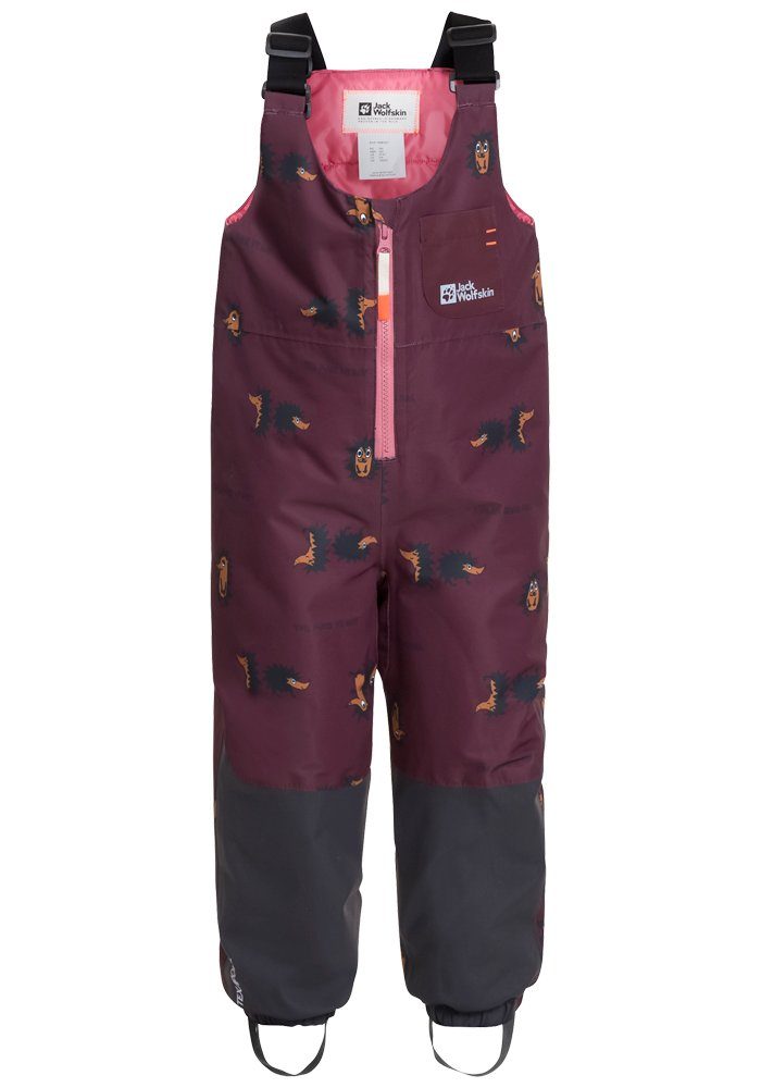 Jack Wolfskin Outdoorhose 2L K GLEELY boysenberry-51 INS BIB PRINT