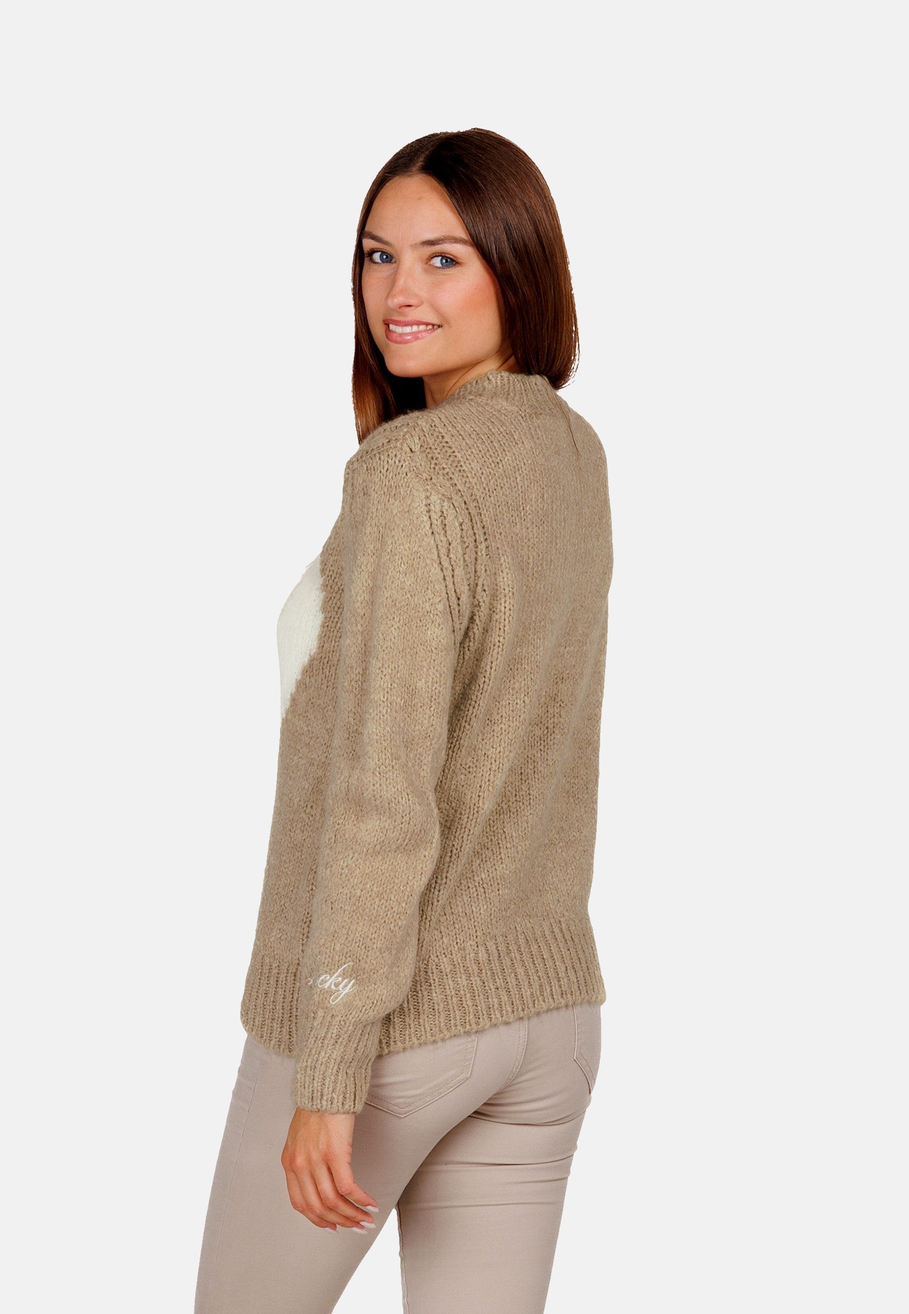 Key Largo Strickpullover Pullover FEELING Strickpullover Steh-Kragen (1-tlg)
