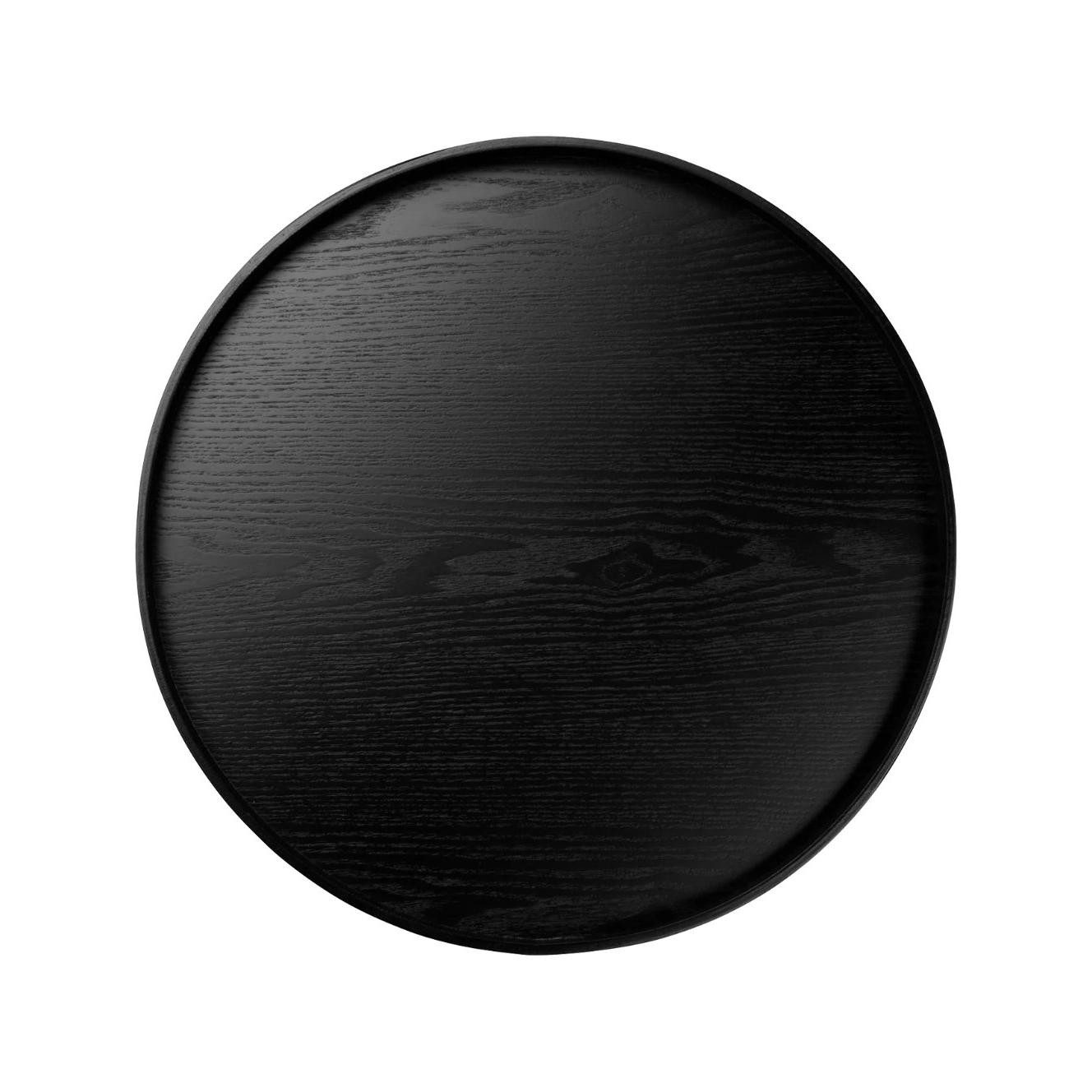 ASA SELECTION Tablett Asa Tablett Auf Fuß Weidenholz Schwarz (40cm)