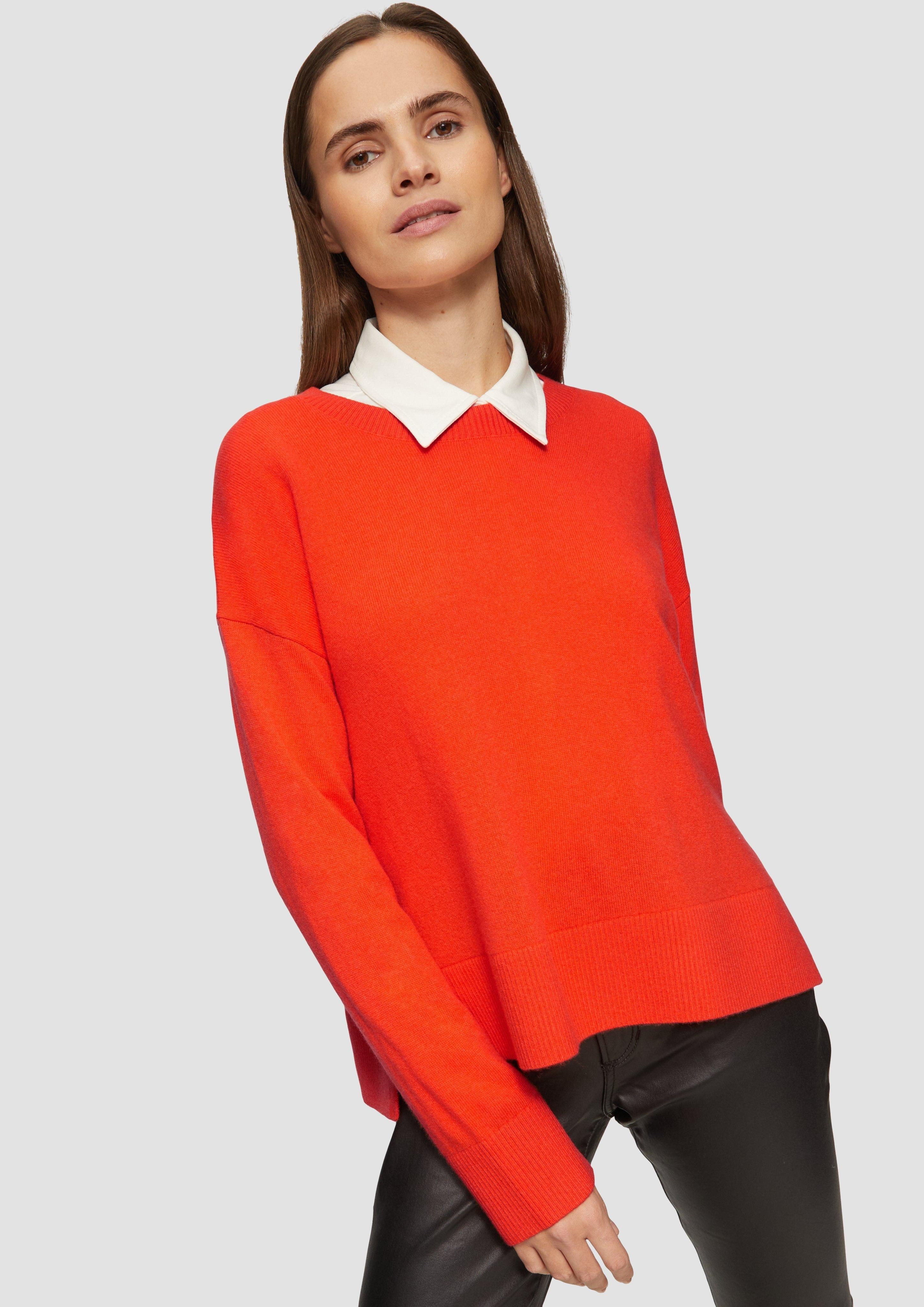 s.Oliver Strickpullover Strickpullover aus Kaschmirmix mit günstig online kaufen
