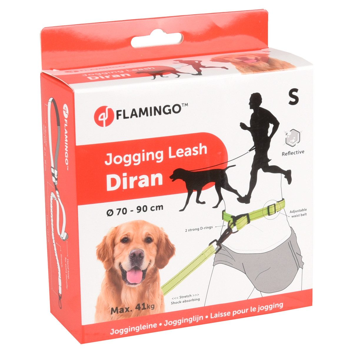 Flamingo Joggingleine Joggingleine + Taillengurt Diran