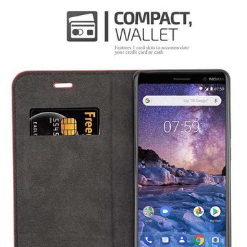 Cadorabo Handyhülle Nokia 7 PLUS Nokia 7 PLUS, Klappbare Handy Schutzhülle - Hülle - mit Standfunktion und Kartenfach