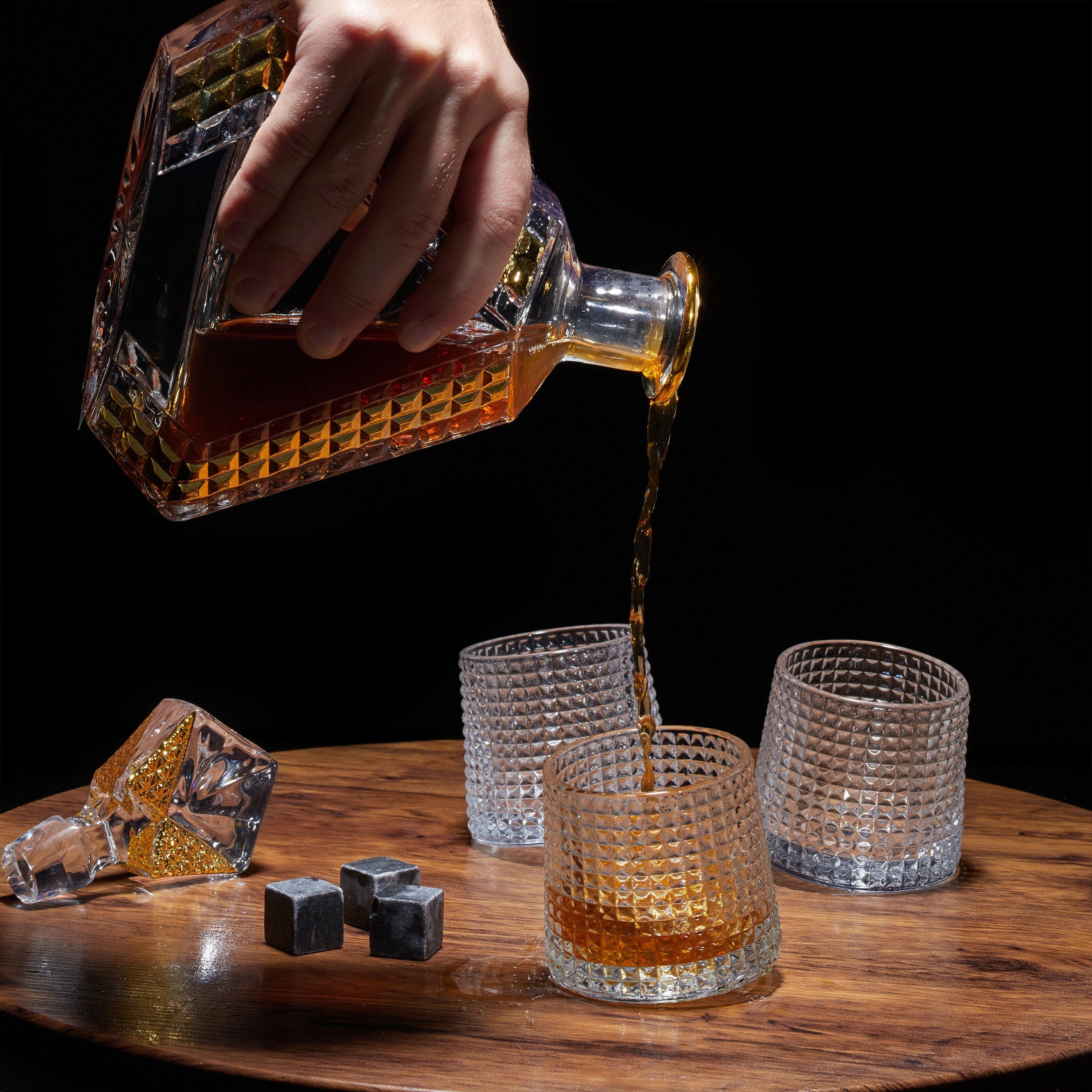 relaxdays Gläser-Set Whisky Gläser 12er Set, 12-tlg., Glas – Bild 2 von 5