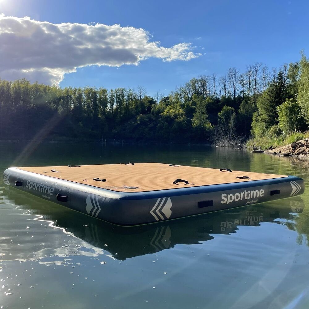 Sportime Schwimminsel Seeinsel, Basis für Wassersport und Aktivitäten auf dem Wasser