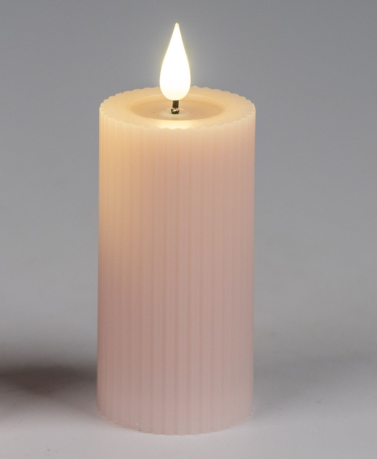 formano LED-Kerze Streifen, mit Timerfunktion, Rosa, Streifen, H: 10cm