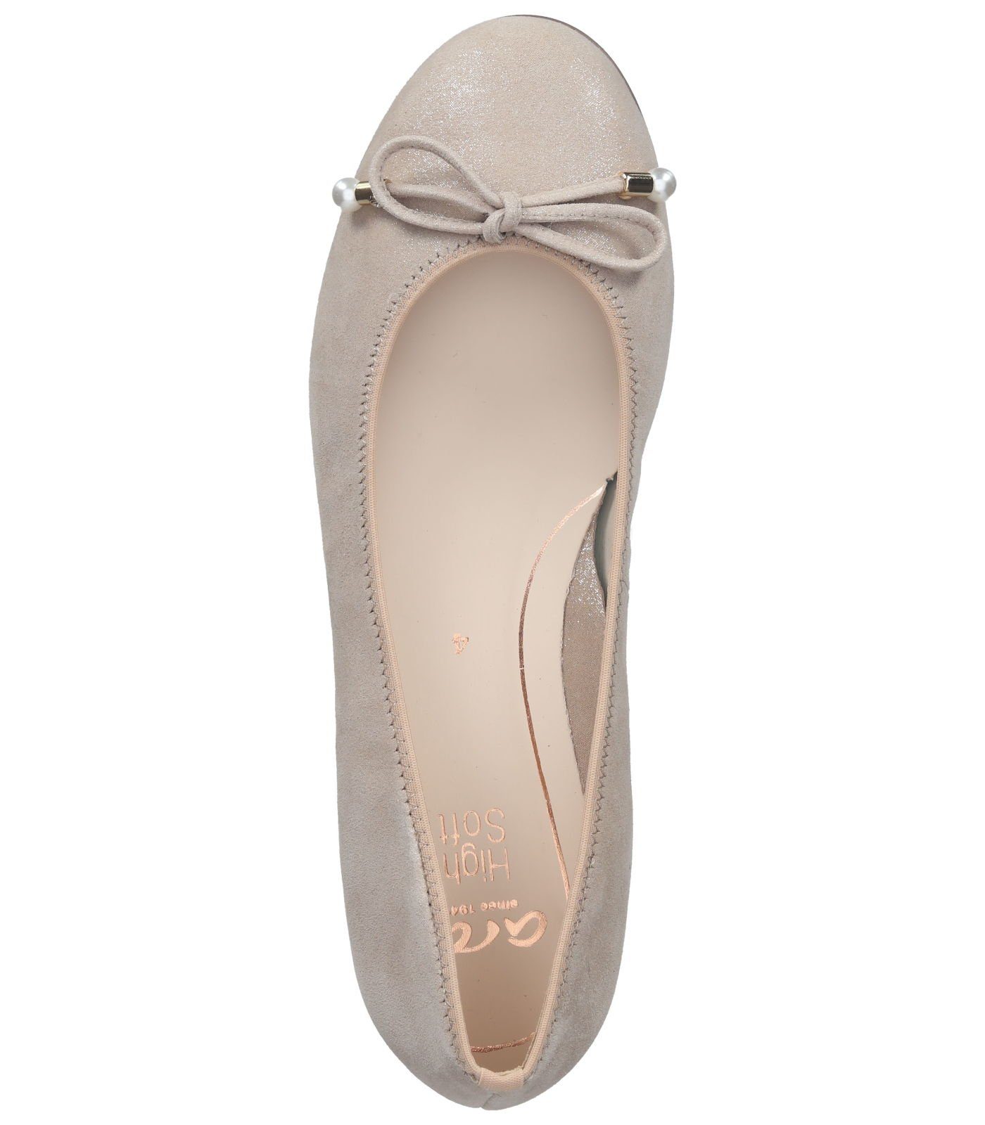 Sand Veloursleder Ara Ballerina Ballerinas