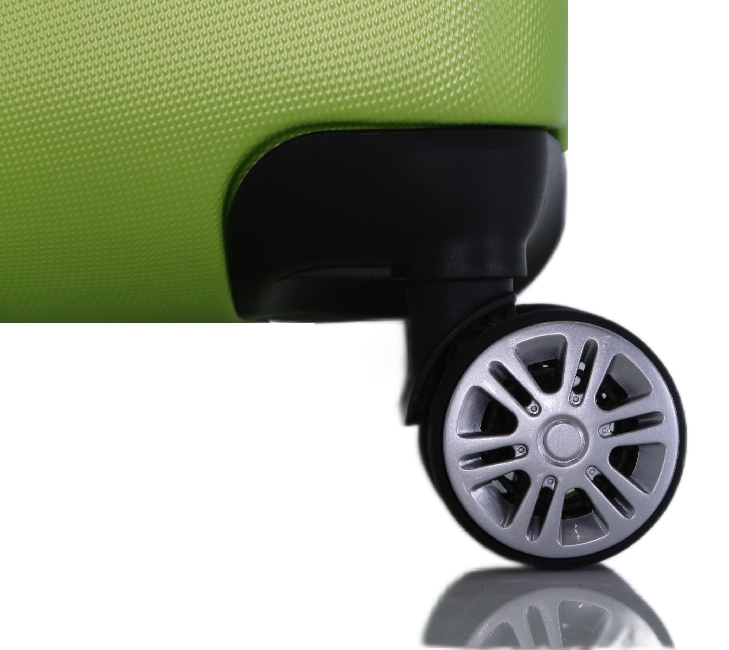 Rungassi Kofferset Hartschalenkoffer Reisekoffer Trolley grün Set Rungassi Koffer ABS01