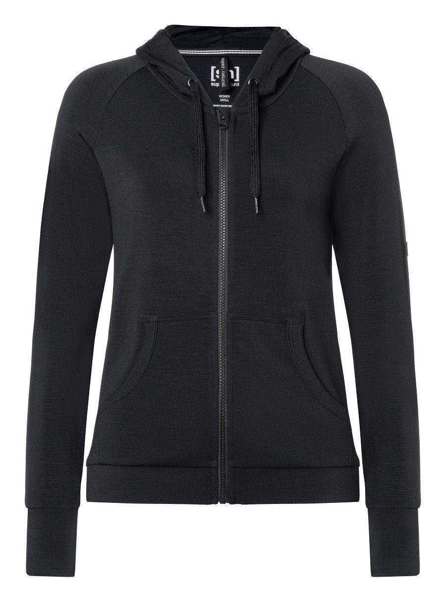 SUPER.NATURAL Sweatjacke für Damen, Merino EVERYDAY ZIP mit Reisverschluss