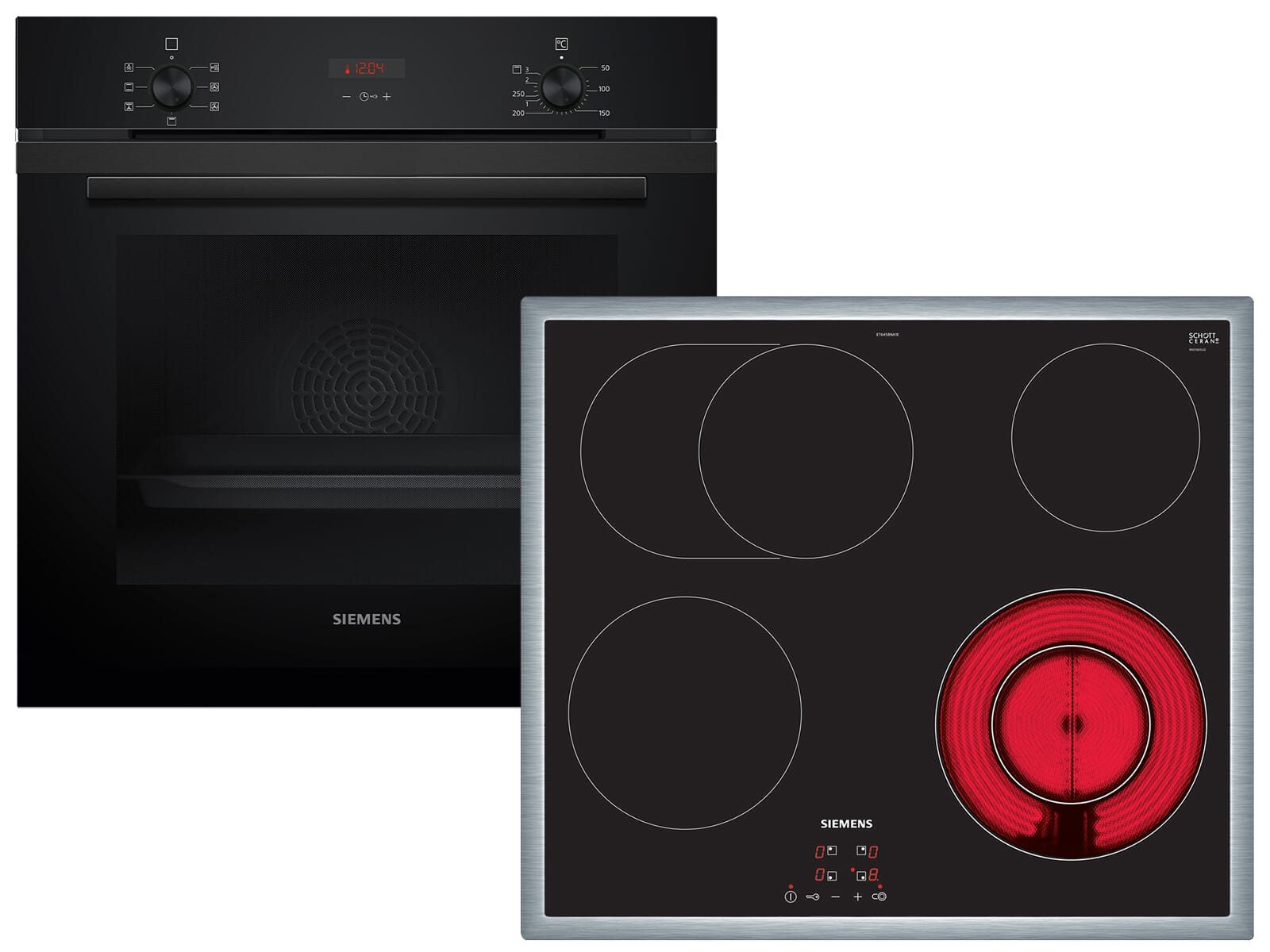 SIEMENS Backofen-Set, mit 3-fach Auszug