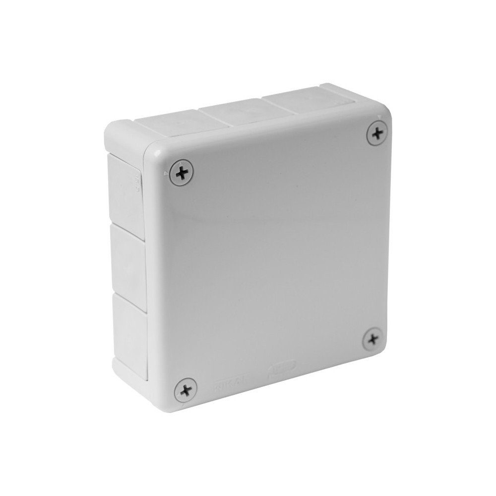 Kabelbox Abzweigkasten Aufputz-Feuchtraum IP55 Verbindungsdose Gummi Abzweigdose grau 118x118x46 mm