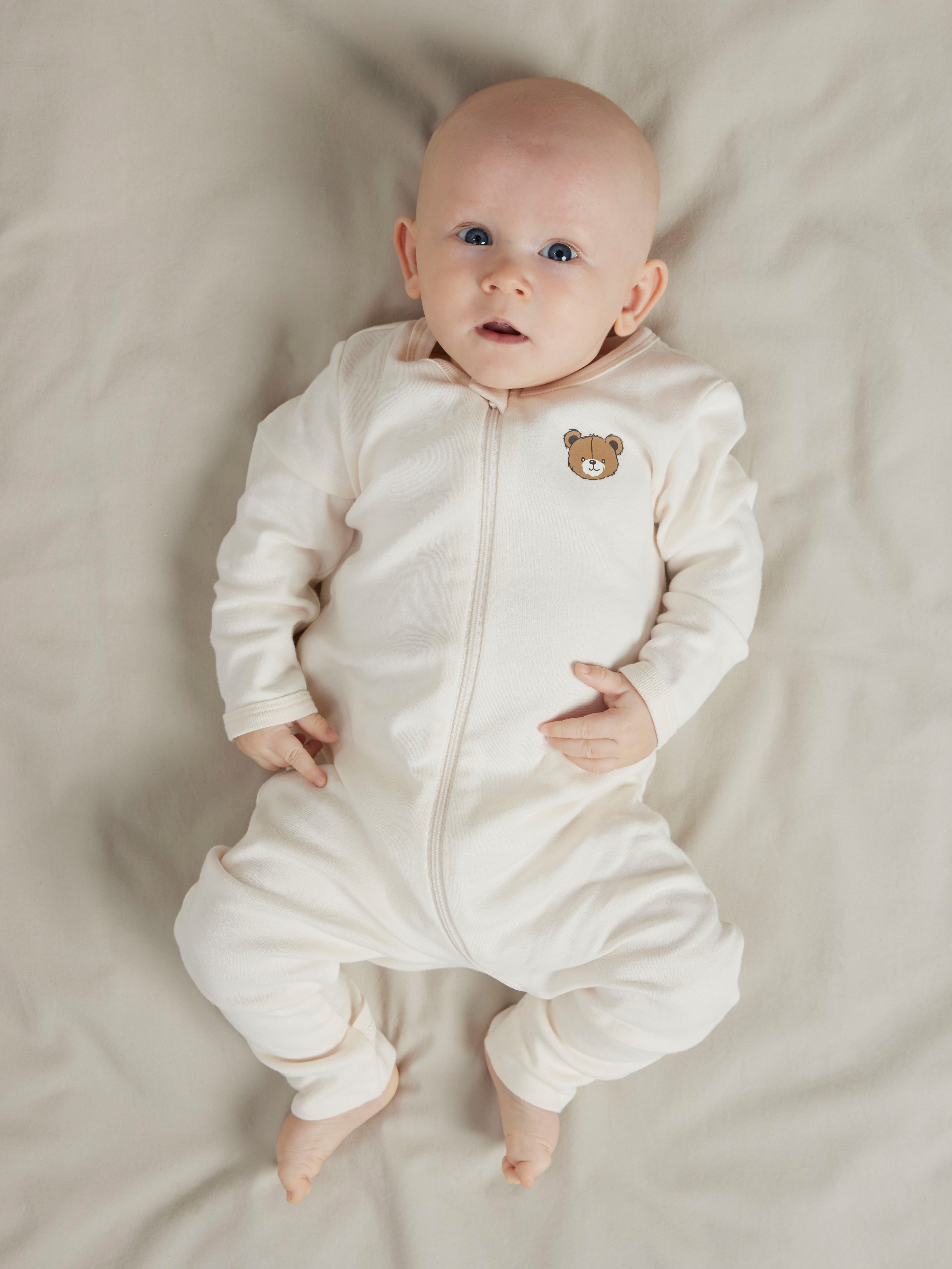 Name It Schlafoverall NBNNIGHTSUIT 2P ZIP FF PUMICE BEAR NOOS (Packung, 2-tlg)