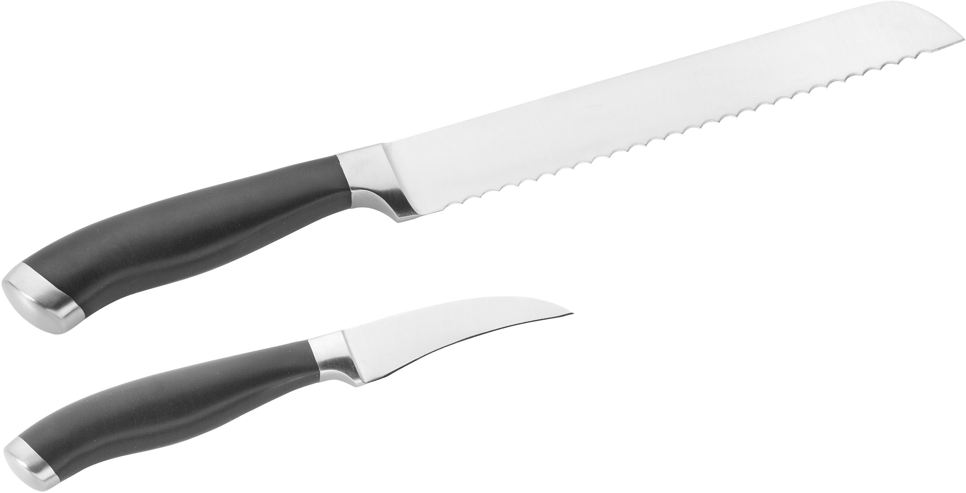 PINTINOX Messer-Set Coltelli Professional (Set, 2-tlg), (Brotmesser, Gemüsemesser), Edelstahl, spülmaschinengeeignet | Messersets