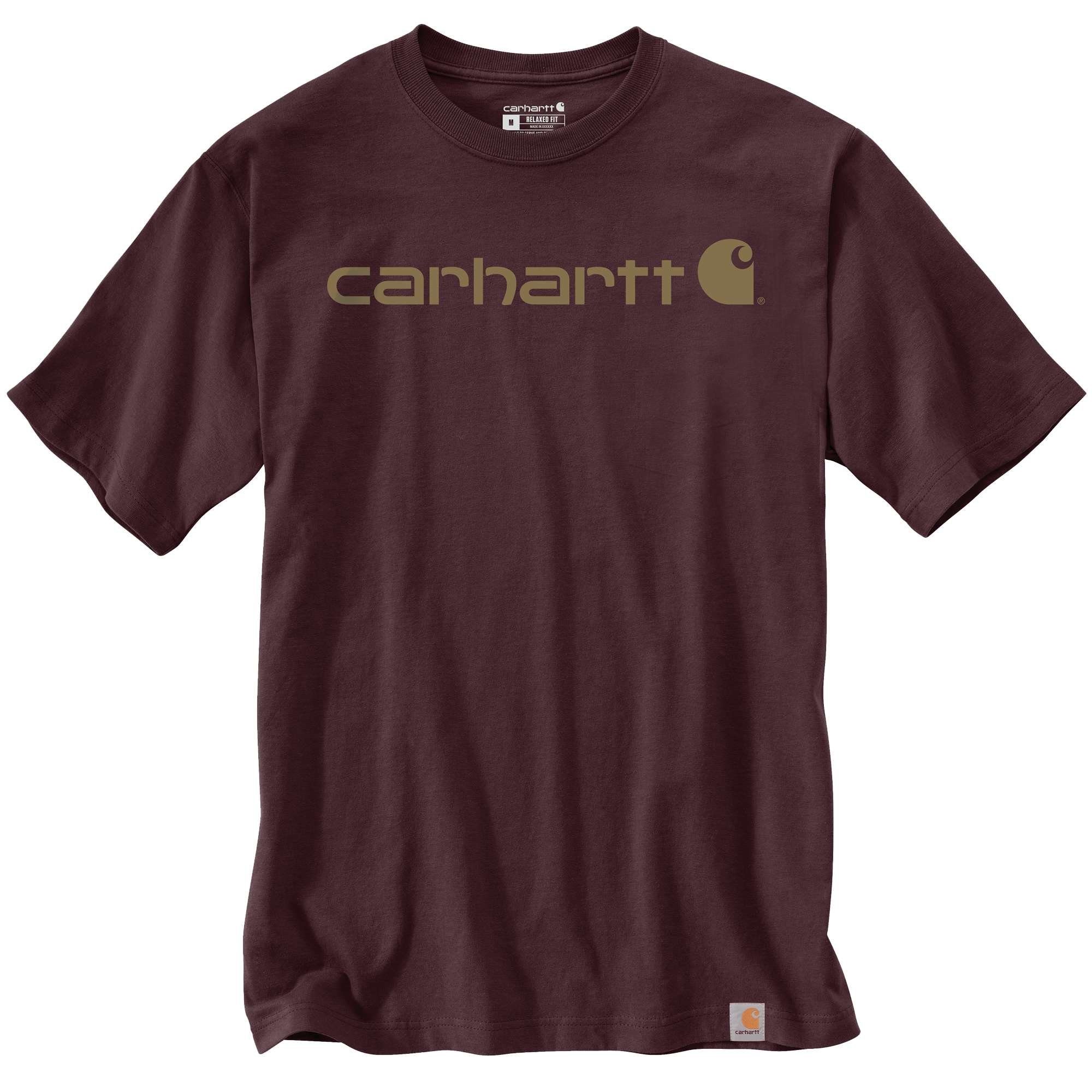 Carhartt T-Shirt Carhartt Herren T-Shirt Relaxed Fit Heavyweight Short-Sleeve Logo Graphic Adult port