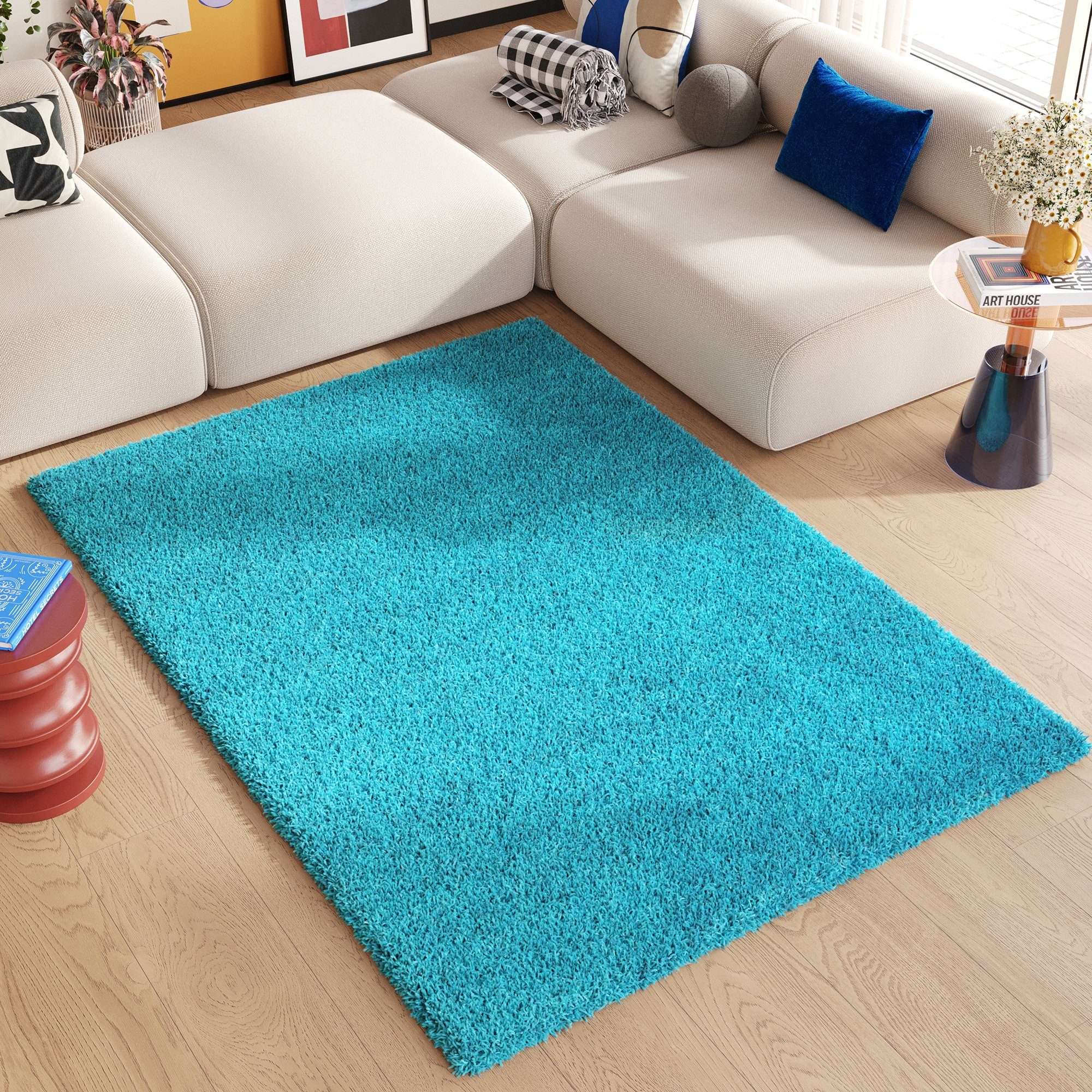 Tapiso Hochflor-Teppich ESSENCE, rechteckig, Höhe: 40 günstig online kaufen