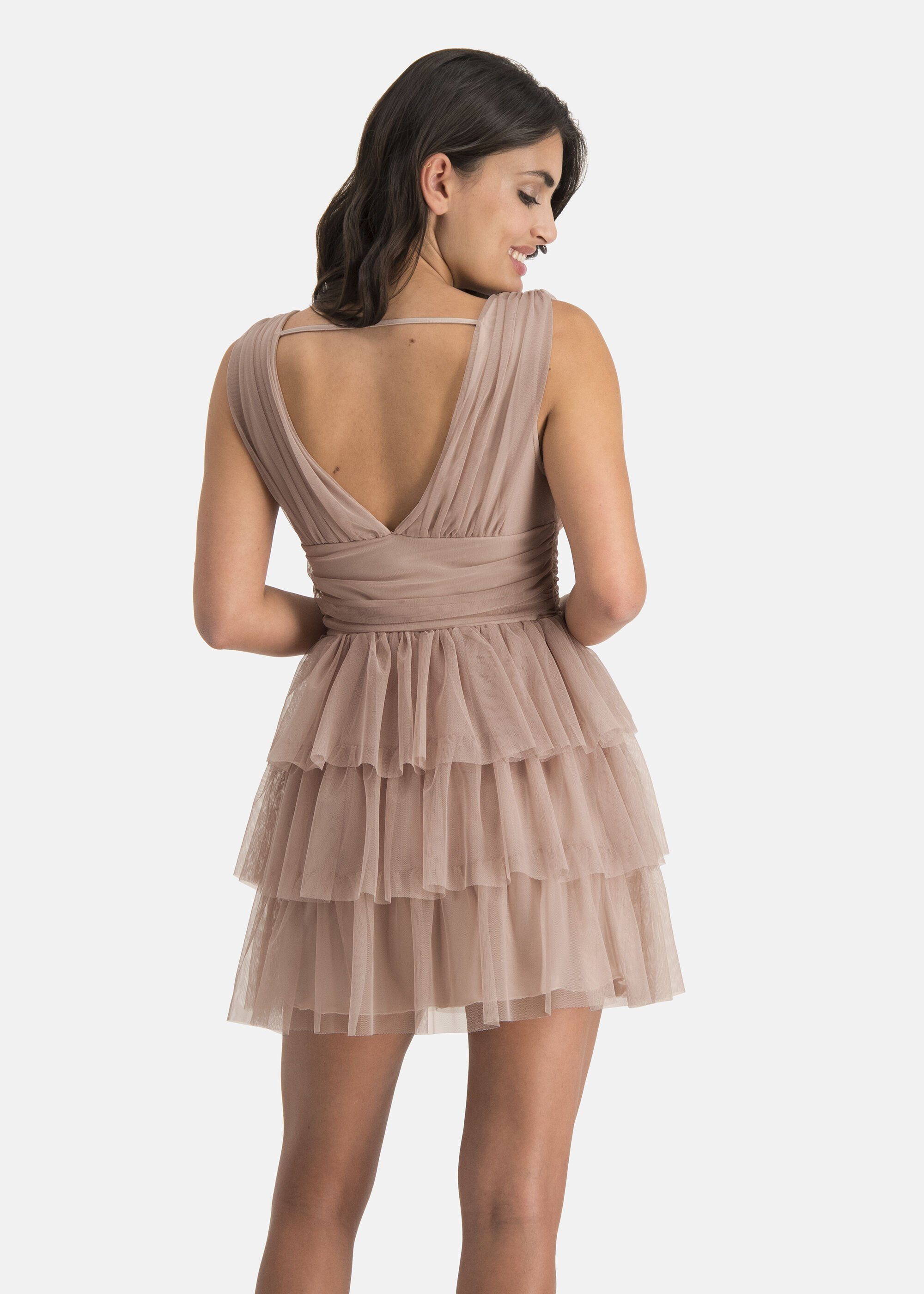 Nicowa Cocktailkleid STELLOWA (1-tlg) mit gerüschtem Stufenrock