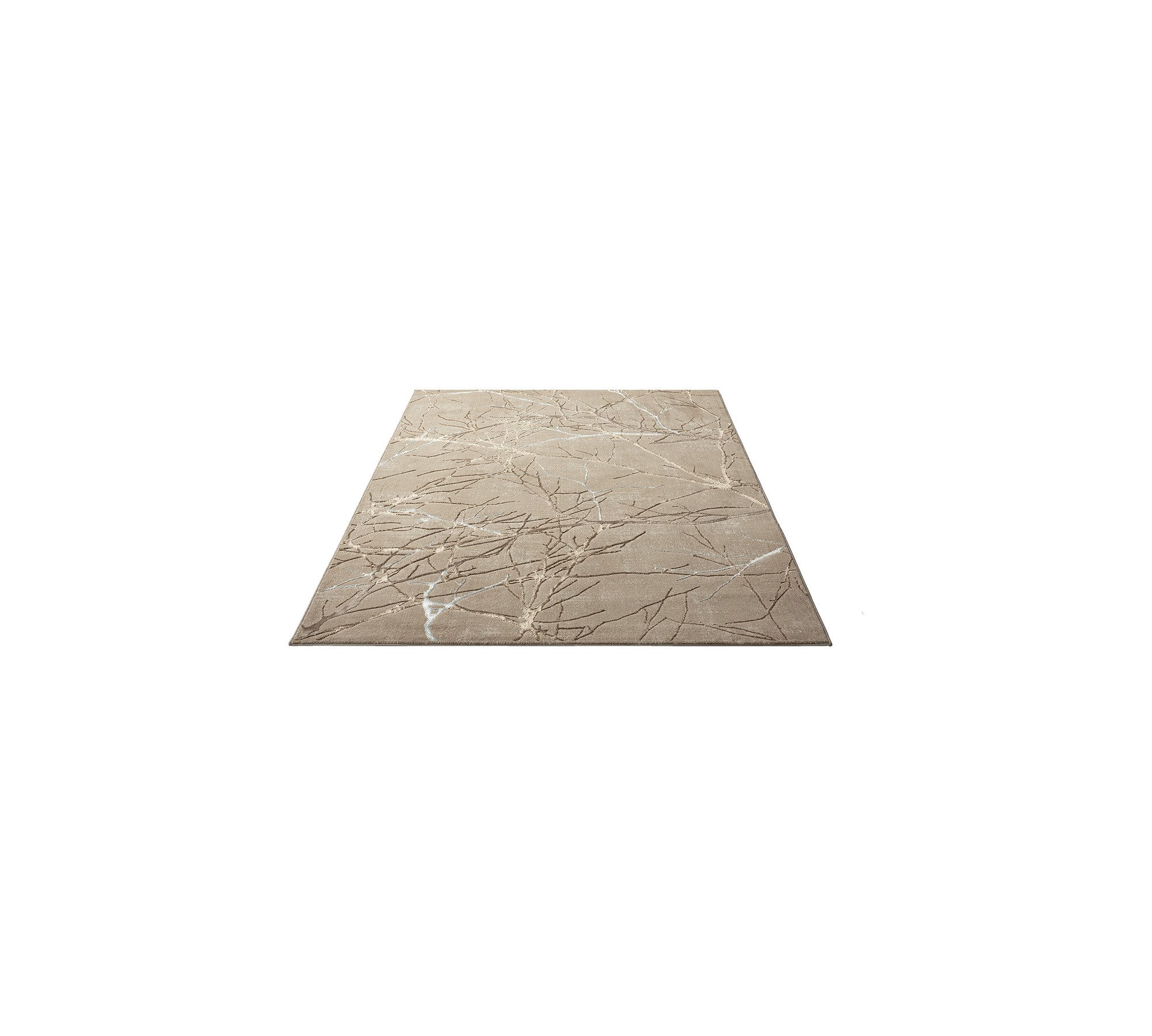 Floornovo Teppich Indoor Teppich Beige versch. Größen - rechteckig für alle Innenräume, rund, Trocken- und Feuchträume