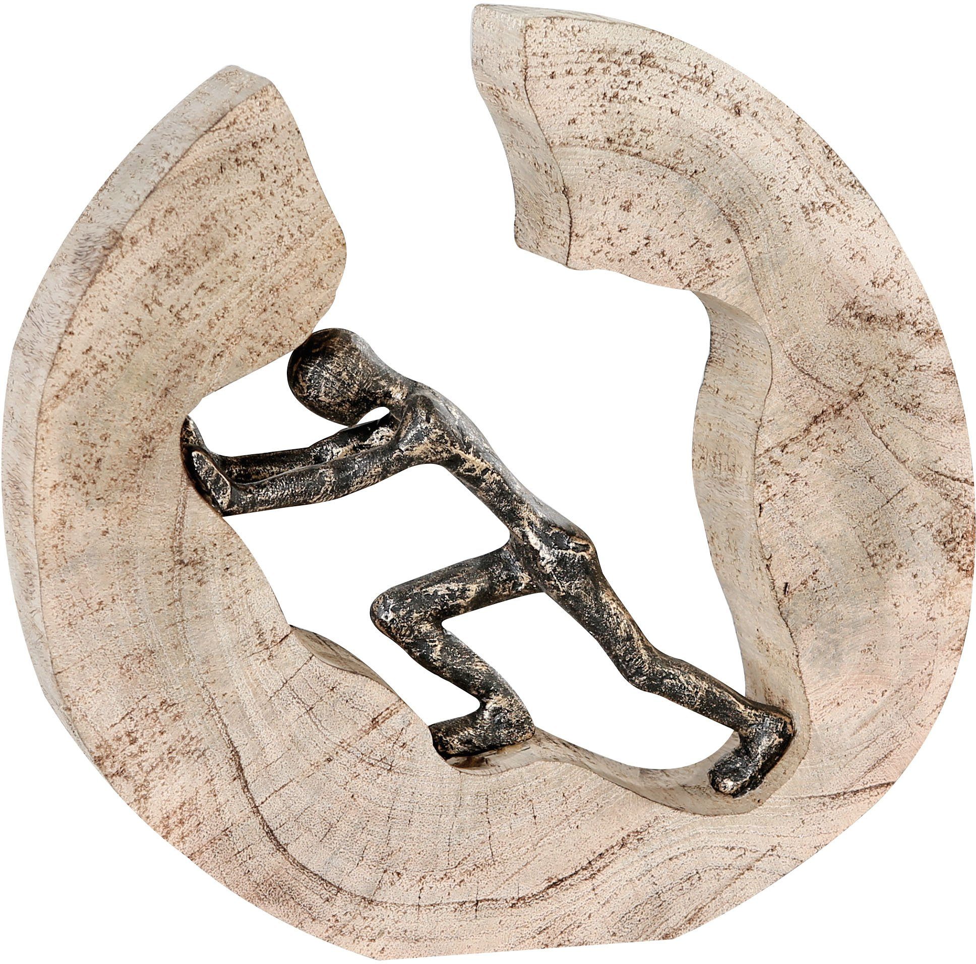 Dekofigur Skulptur Pushing