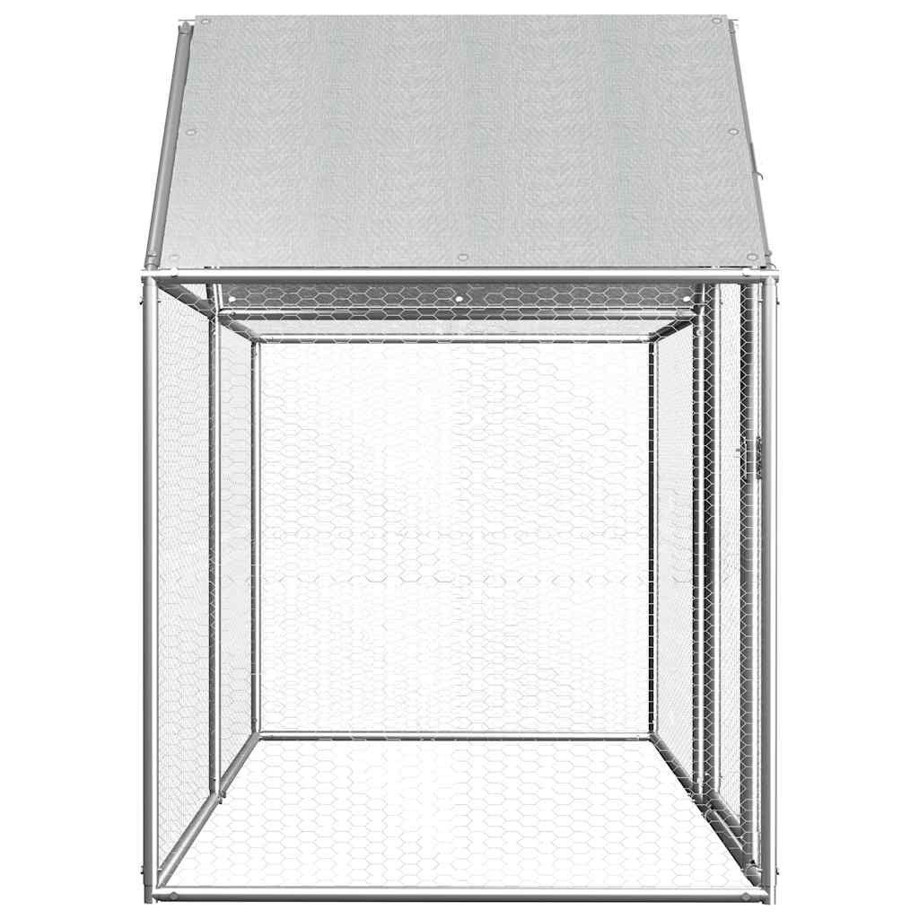 furnicato Hühnerstall 2x1x1,5 m Verzinkter Stahl