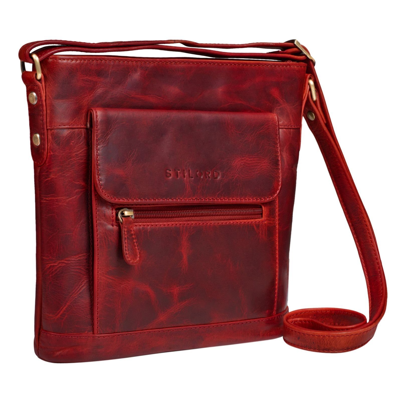 Handtasche "Paula" Lederumhängetasche Damen Vintage