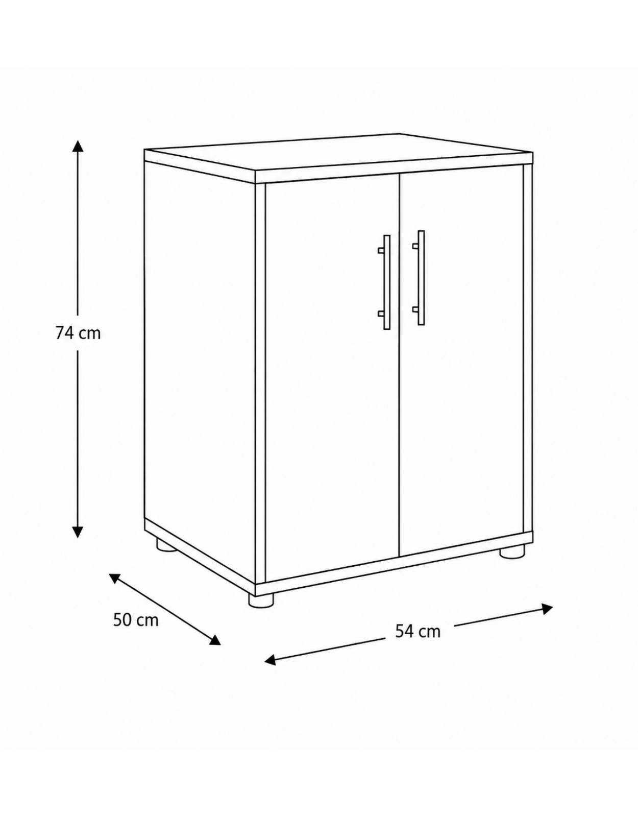 BMG Möbel Aktenschrank Druckerschrank Office Edition (geeignet für 3D Drucker und Office Drucker) Höhe 74 cm, optimale Ergänzung zu Schreibtischen – Bild 4 von 4