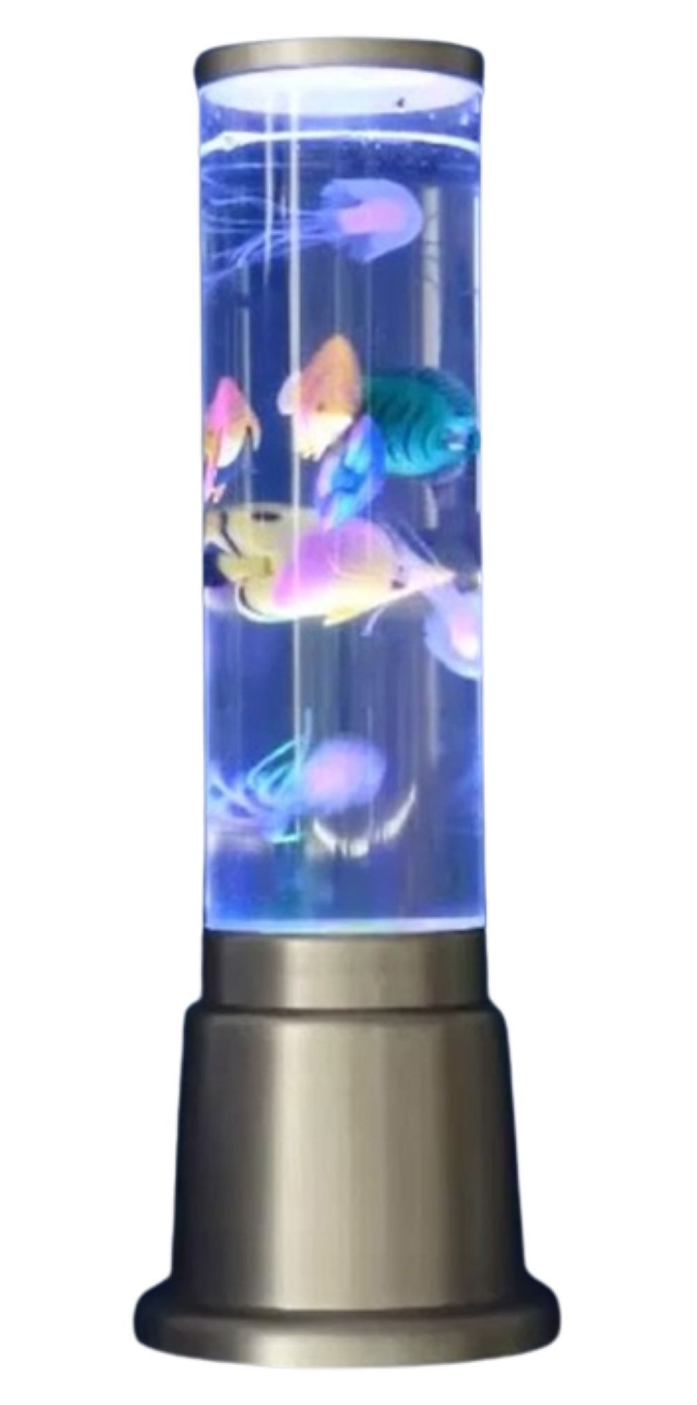 XENON LED Dekolicht 3496 Wassersäulen LED Lampe Höhe 360 mm 5 x bunte Fische mit Netzteil, LED RGB Mehrfarbig, Lichtidden