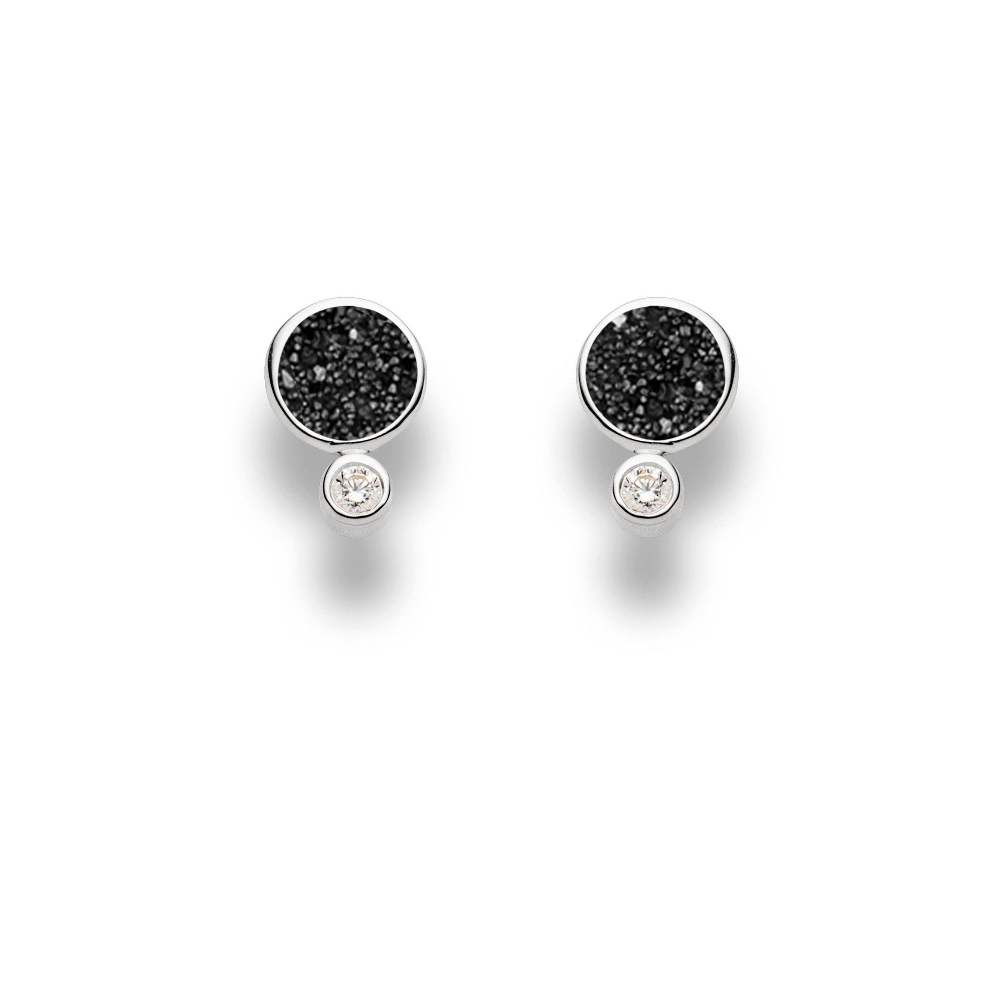 DUR Ohrring-Set DUR Schmuck: Ohrringe, Ohrstecker "Polarstern 2.0" mit Lavasand, O5607